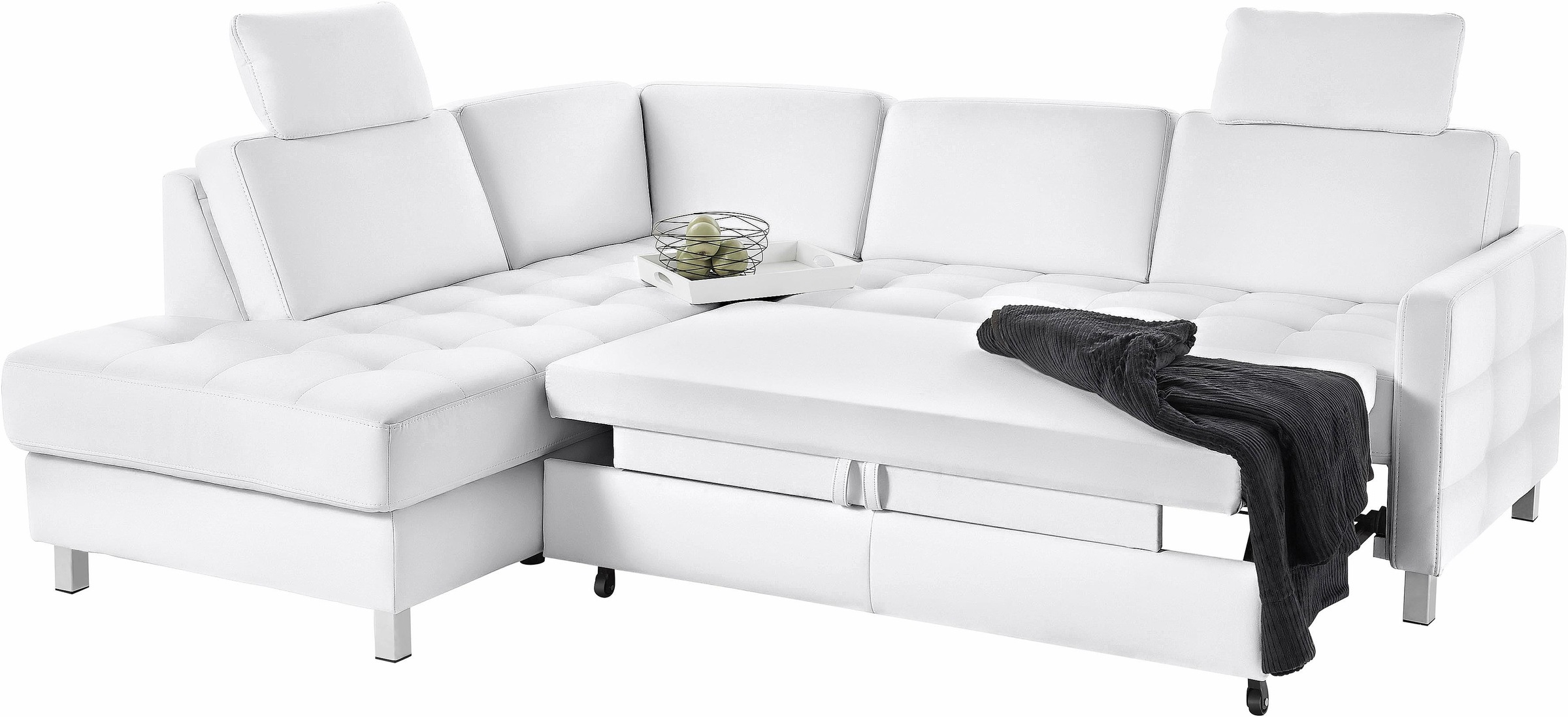 sit&more Ecksofa »Pablo L-Form«, wahlweise mit Bettfunktion