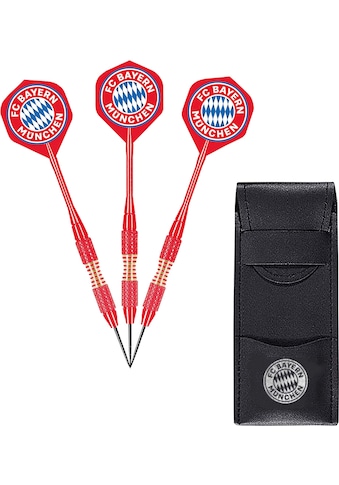 Dartpfeil »FC Bayern München«, (Set), inklusive Etui