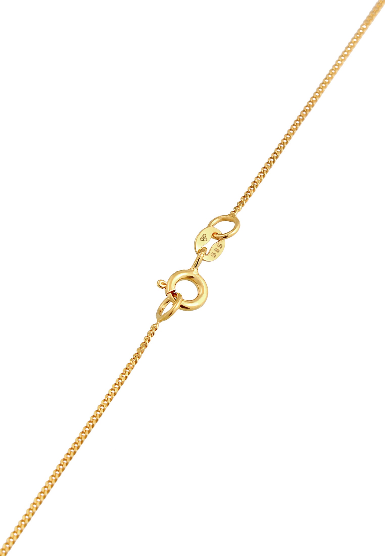 Elli Premium Kette mit Anhänger »Halskette Infinity Symbol Unendlichkeit 585 Gelbgold«