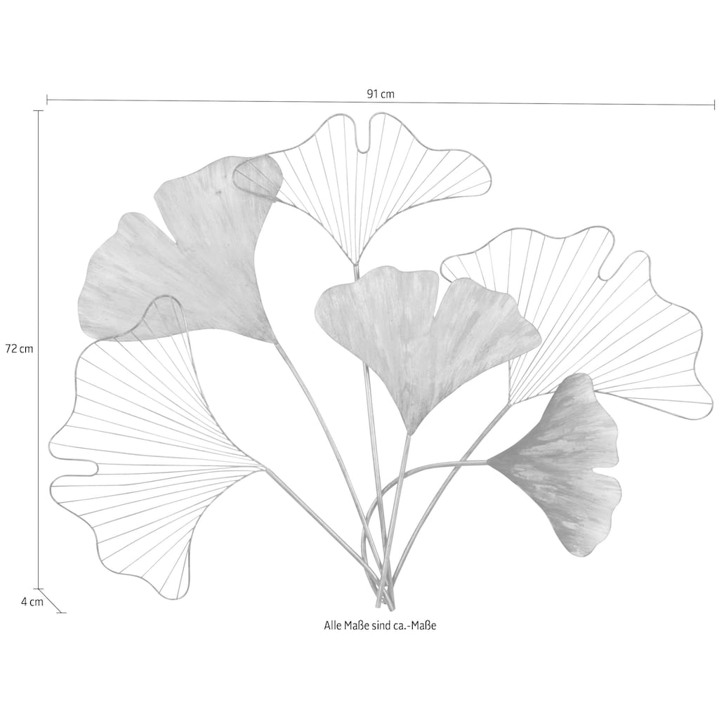 HOFMANN LIVING AND MORE Wanddekoobjekt »Gingko«