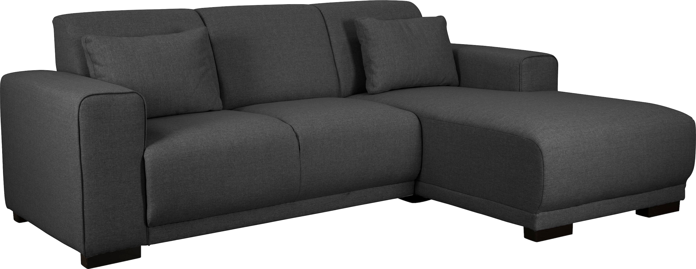 Home affaire Ecksofa »BORNHOLM L-Form mit Recamiere, Maße B/T/H: 234/162/85 cm«, Recamiere links oder rechts bestellbar, Wellenfederung, inkl. 2 Kissen
