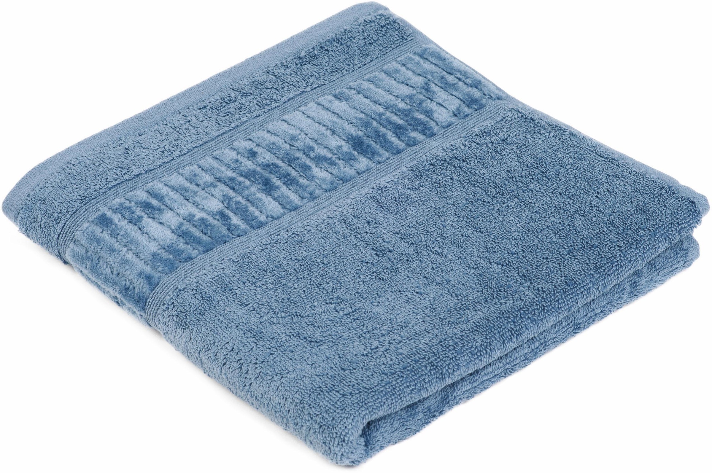 Gözze Handtücher "BIO Frottier", blau, B/L: 50cmx100cm, 2 Stk., Walkfrottier