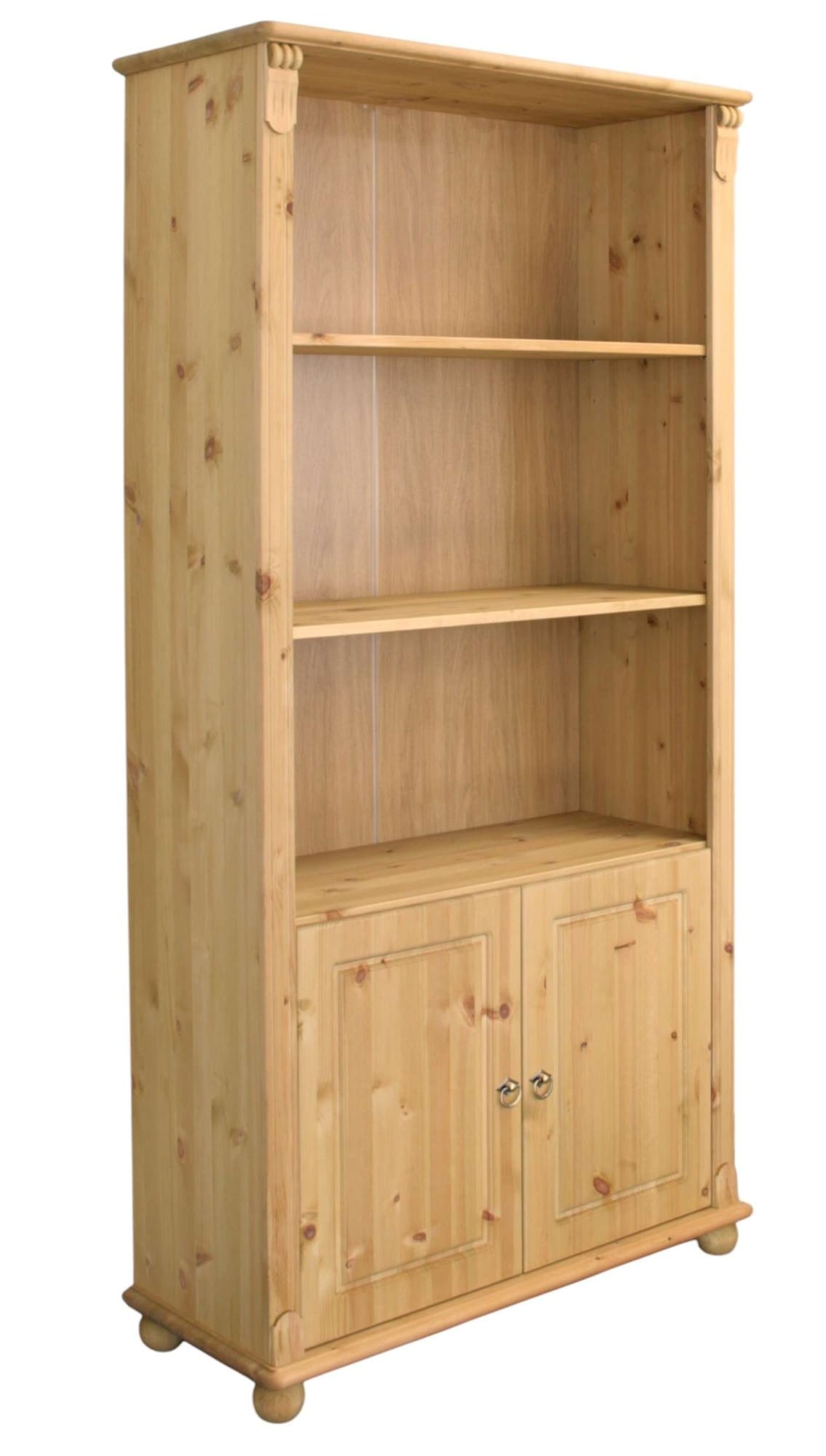 OTTO home Regal »Tessin, Standregal, Bücherregal,« aus massiver Kiefer, Breite 90 cm, Höhe 181 cm, mit Türen