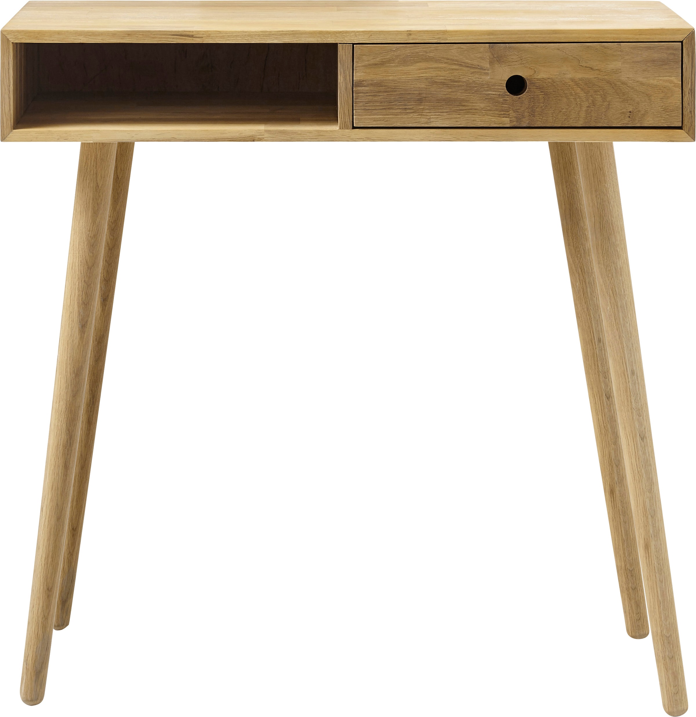 bestellen MCA Konsole Eiche furniture »Agra«, bequem mit Massivholz Schublade