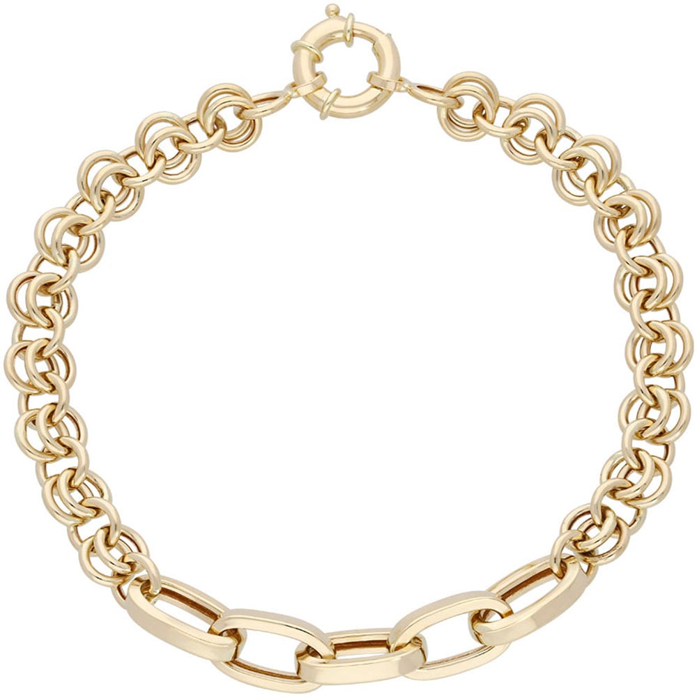 Firetti Armkette »Schmuck Geschenk Gold 585 Armschmuck Armkette, ca. 6,4 - 7,8 mm breit«