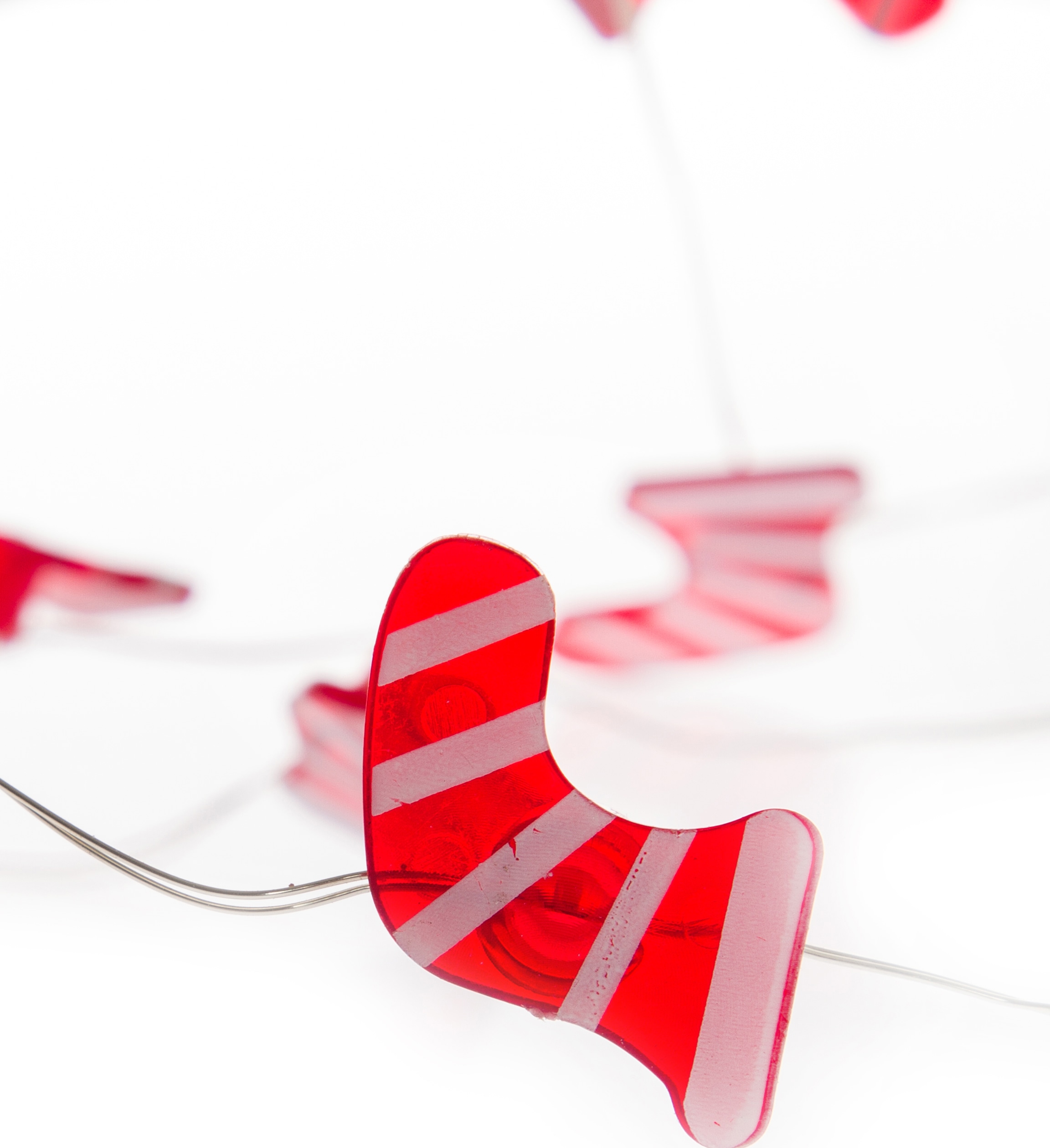 Myflair Möbel & Accessoires Dekoobjekt »LED-Lichterkette, Weihnachtsdeko rot«, mit 20 LEDs, mit kleinen Weihnachtsstiefeln, Länge ca. 235 cm