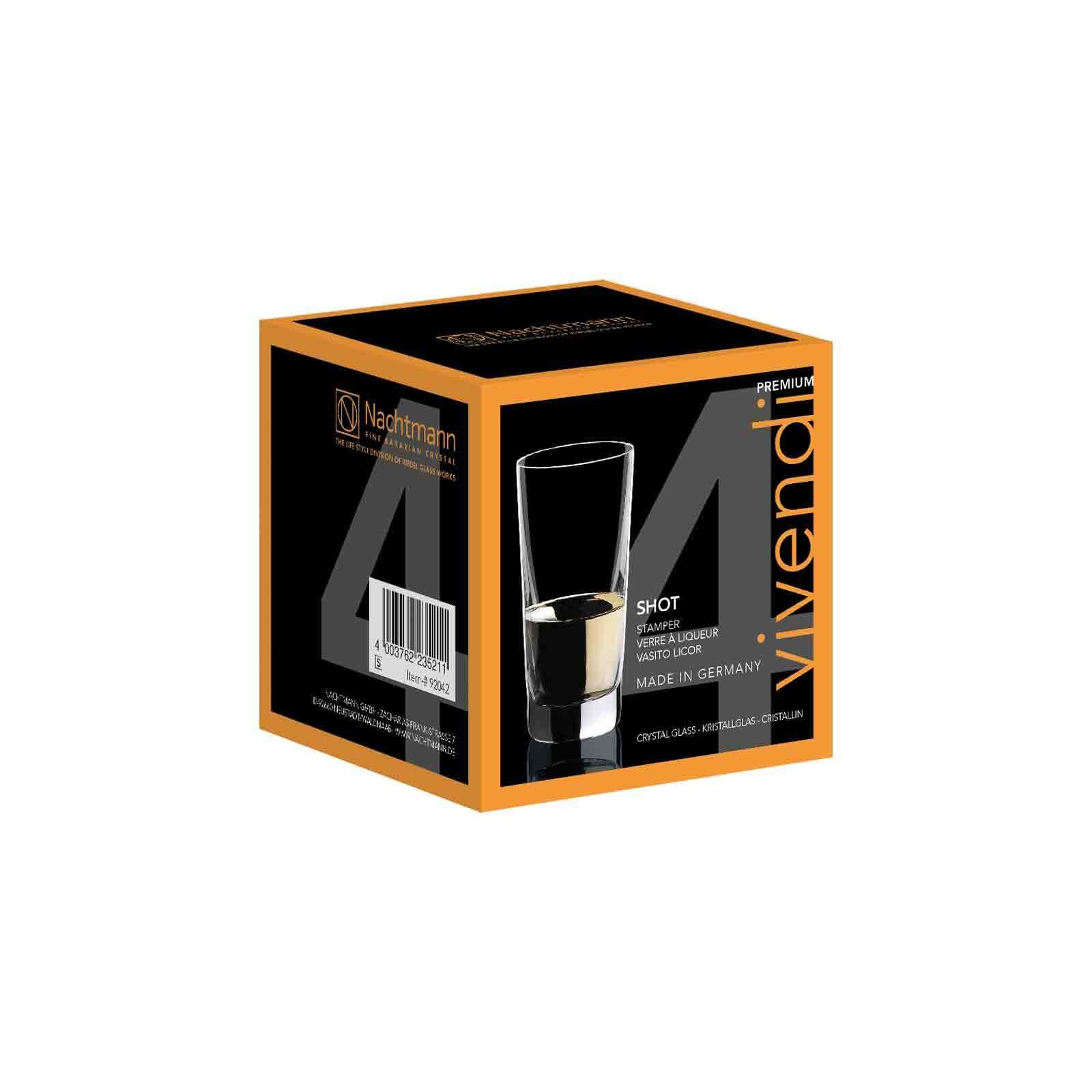 Nachtmann Schnapsglas »Schnapsgläser Vivendi 55 ml 4er Set transparent«