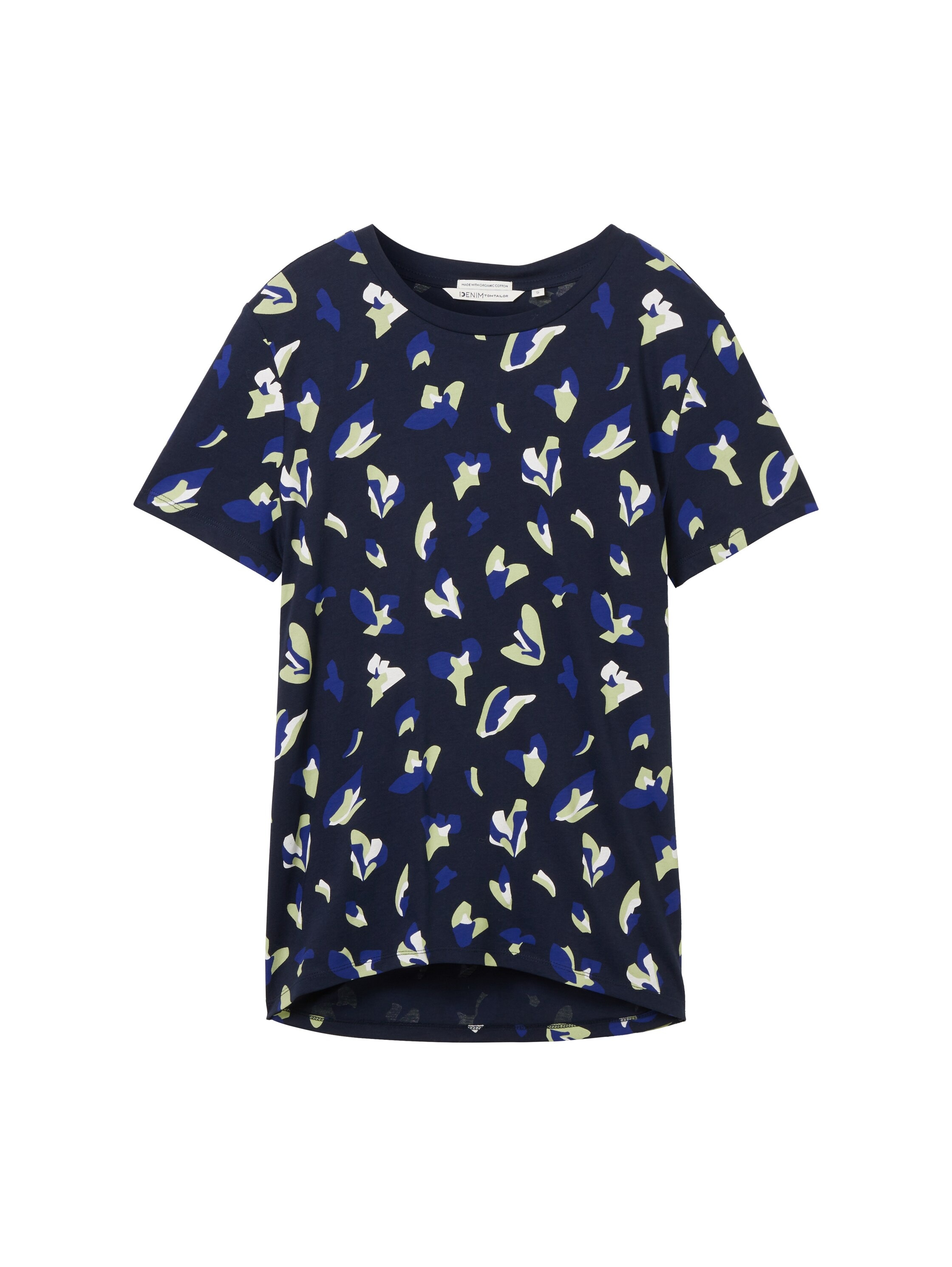 TOM TAILOR Denim Rundhalsshirt, mit All-Over Print