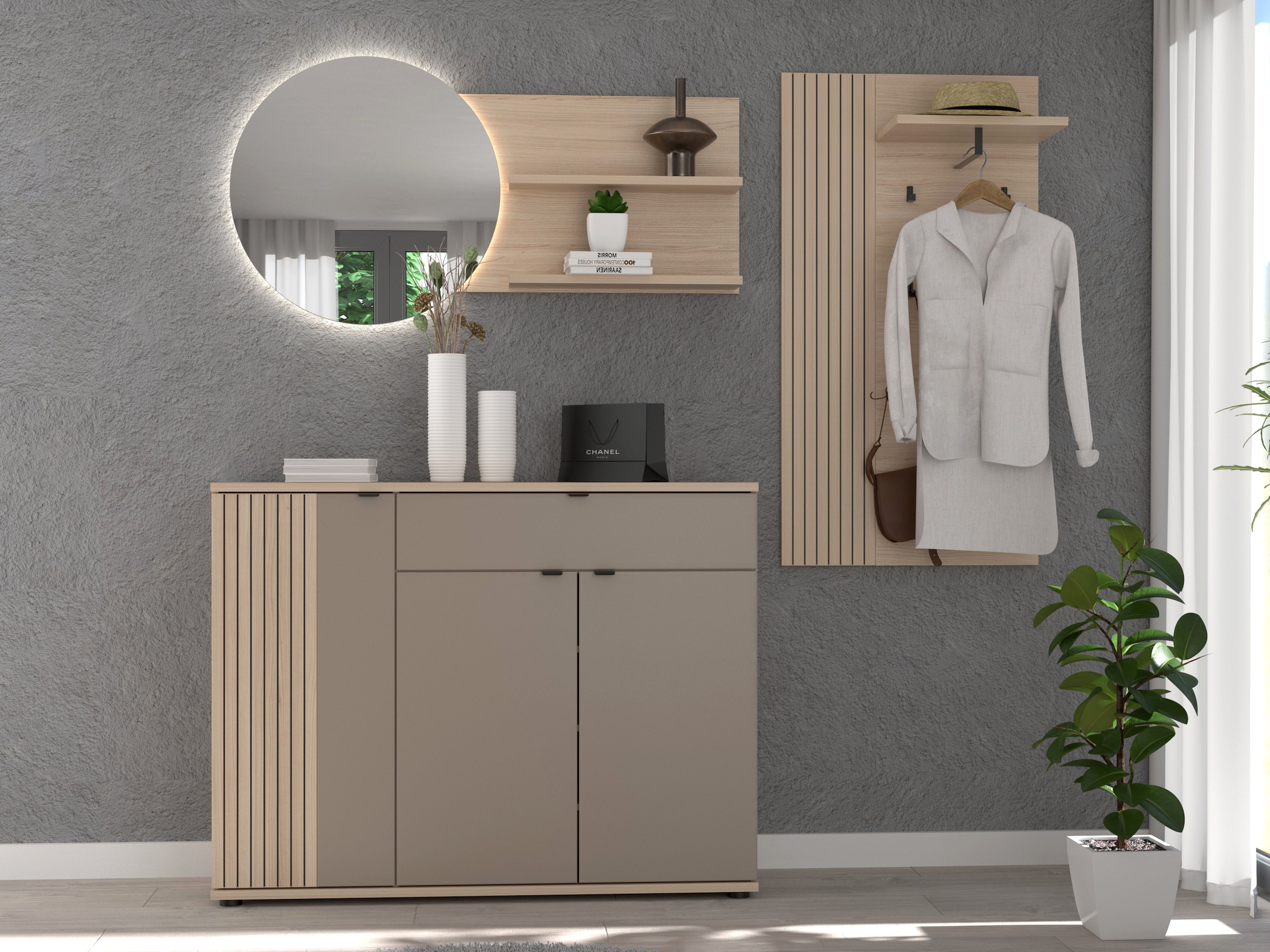 Innostyle Schuhschrank »PISA Schuhschrank« 1 Stk. tlg. Soft Close, AB- Kante, 1 Schublade, 8 Fächer