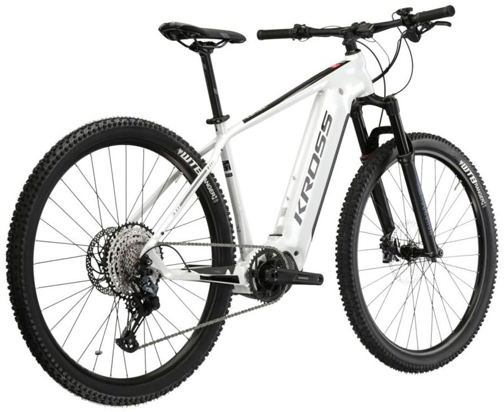 Kross E-Bike »E-MTB Level Boost 3.0 29 Zoll weiß«, 12 Gang, Shimano, DEORE SLX M7100, Mittelmotor 250 W, Pedelec, Elektrofahrrad für Damen und Herren