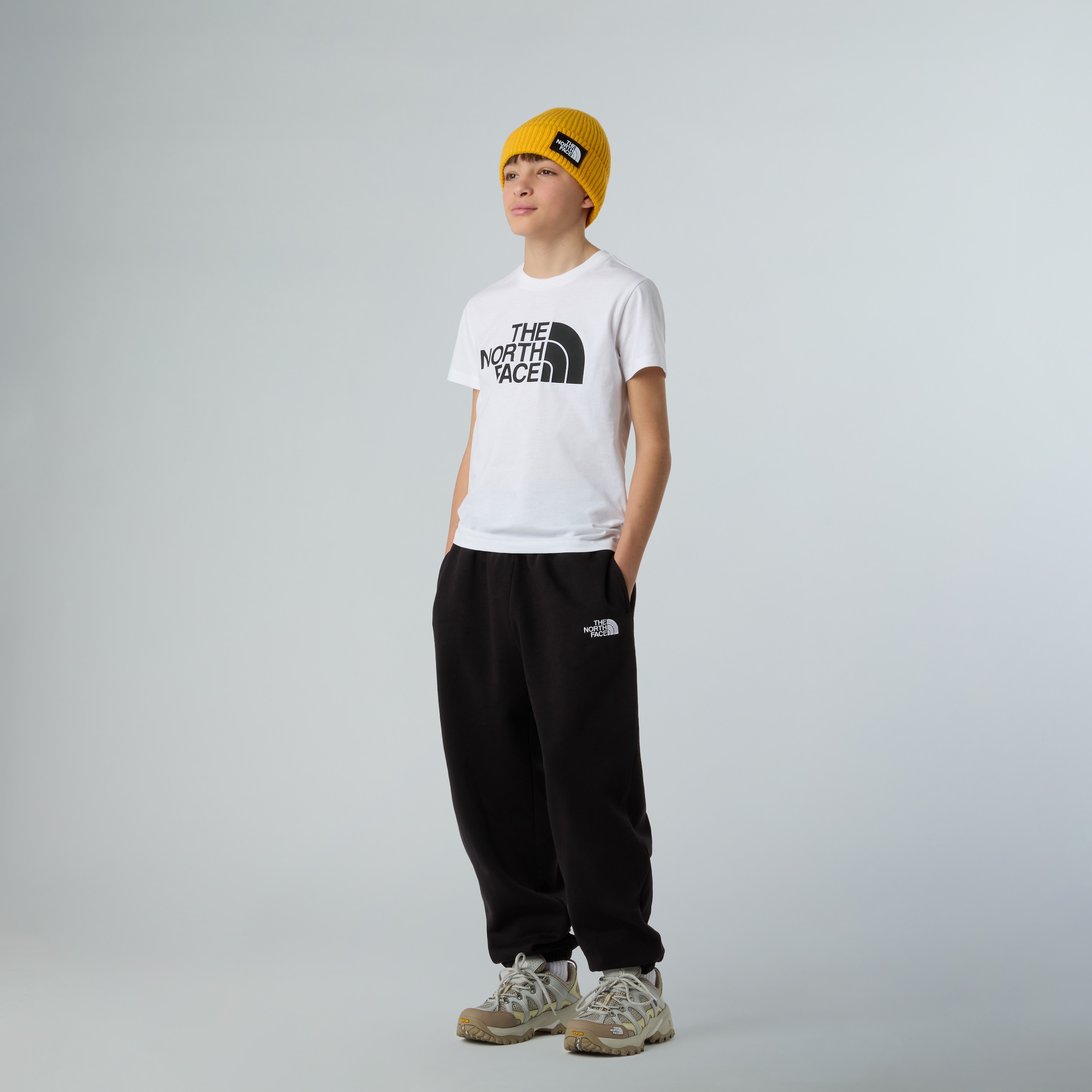 The North Face T-Shirt »TEEN EASY REGULAR SS TEE« für Jugendliche, sportlicher Stil, Kurzarm, Rundhalsausschnitt