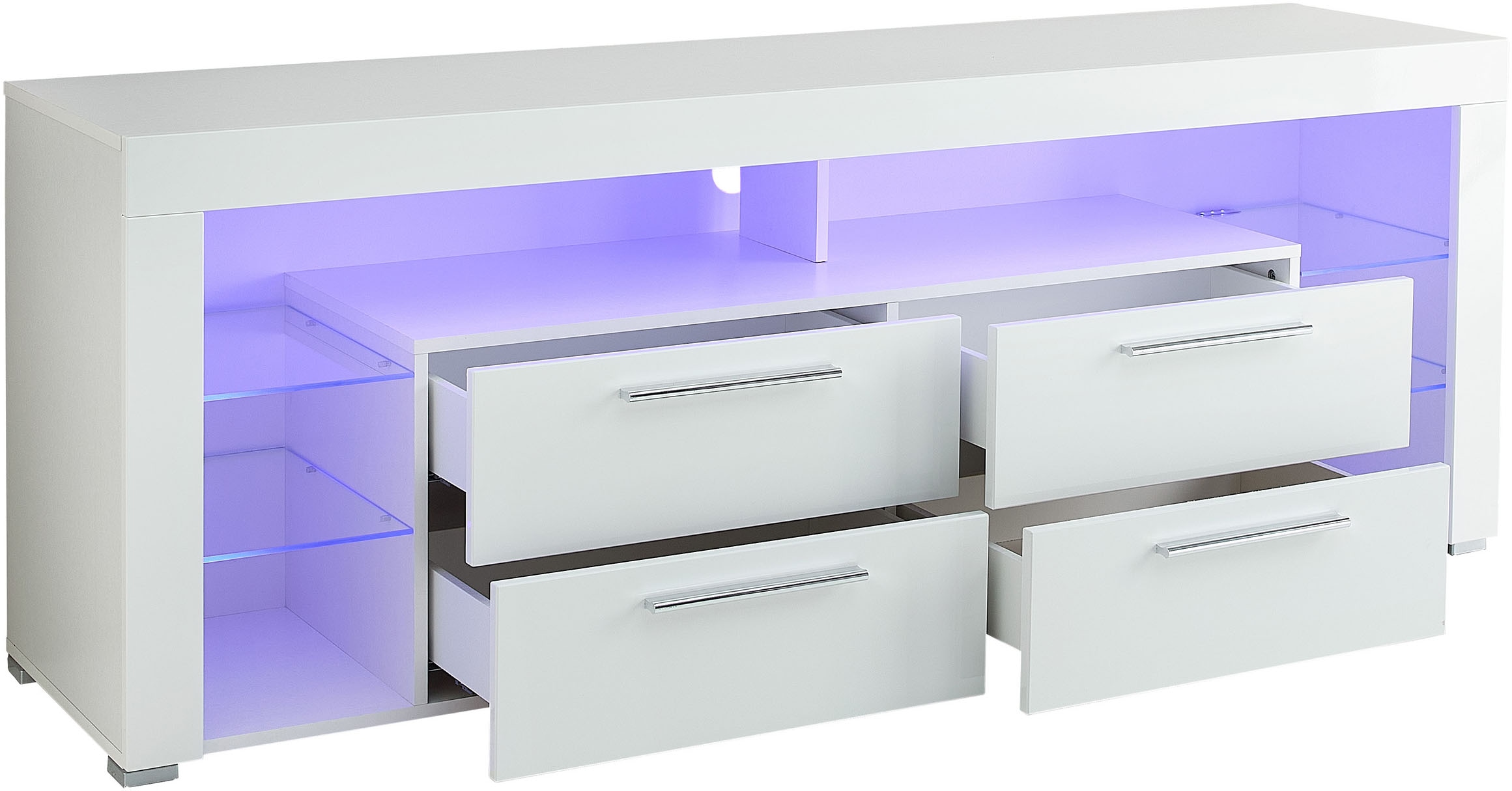 Stolkom TV-Schrank »Goal« 4 Schubkästen, 6 offenen Fächern, Stellmaß 179/66/44 cm