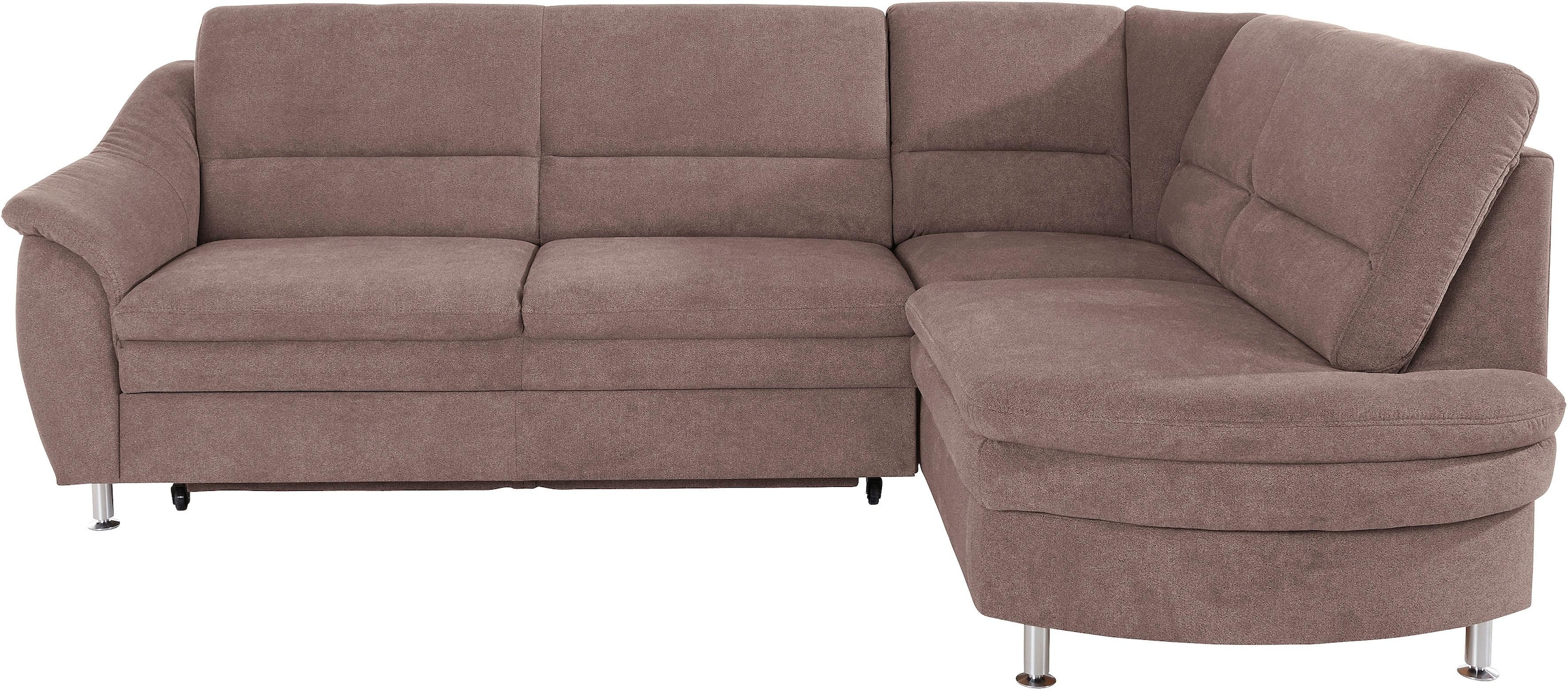 Places of Style Ecksofa »Cardoso L-Form«, Federkern, wahlweise mit Bett, Schubkasten