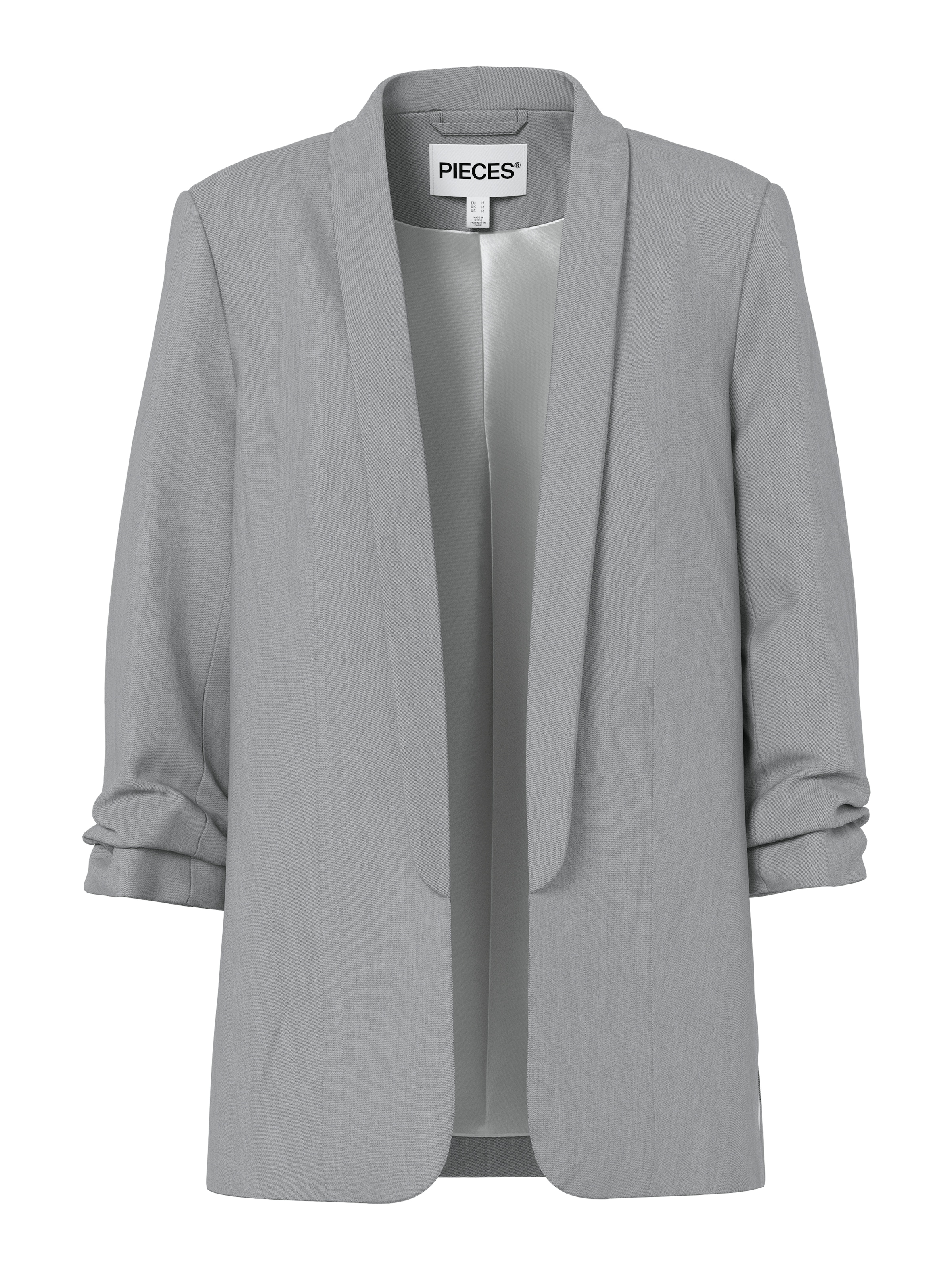 pieces Blusenblazer »PCBOSELLA 3/4 BLAZER NOOS« mit Faltendetail am Ärmel