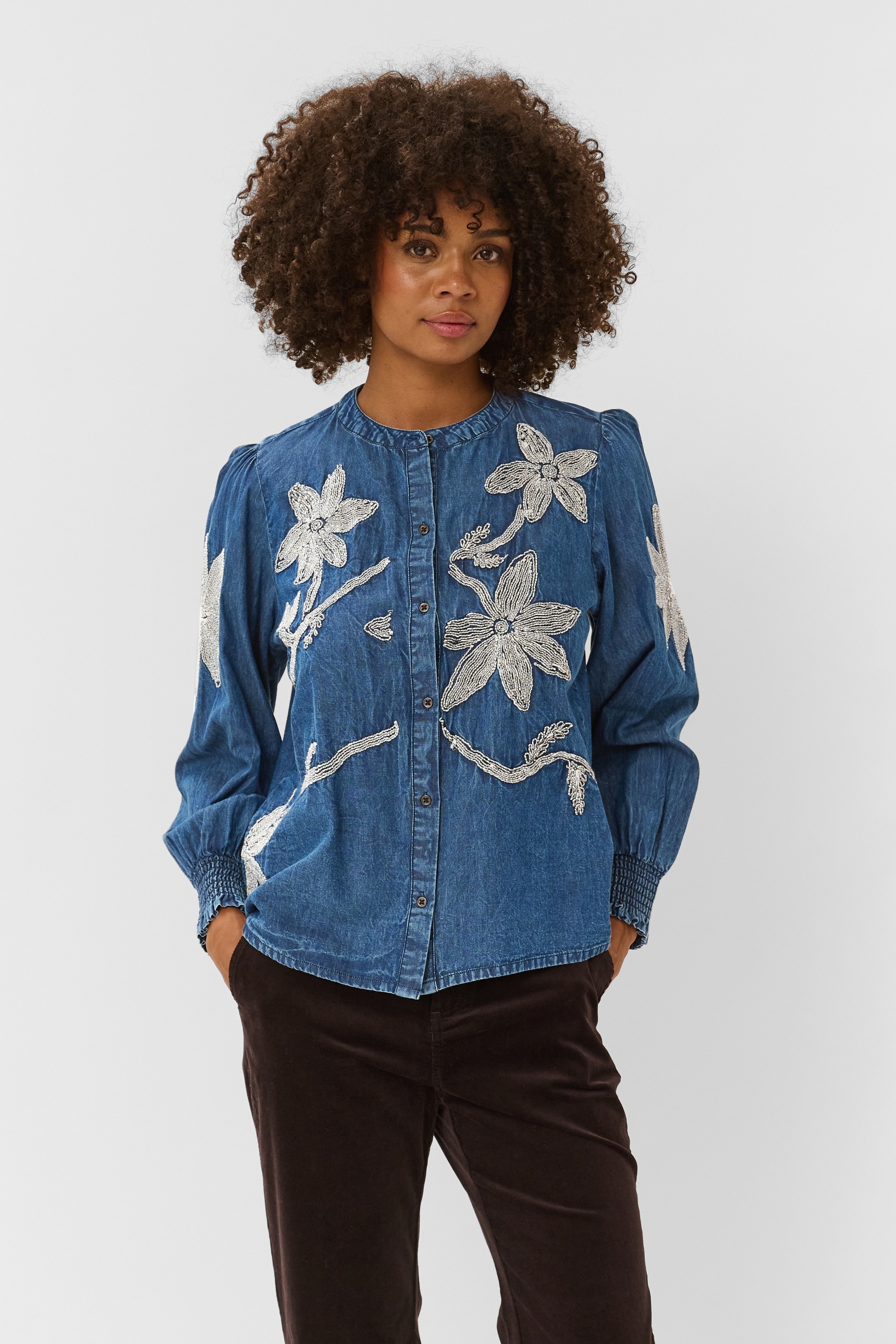 Culture Langarmbluse »Damen Bluse langarm CUchatarina«
