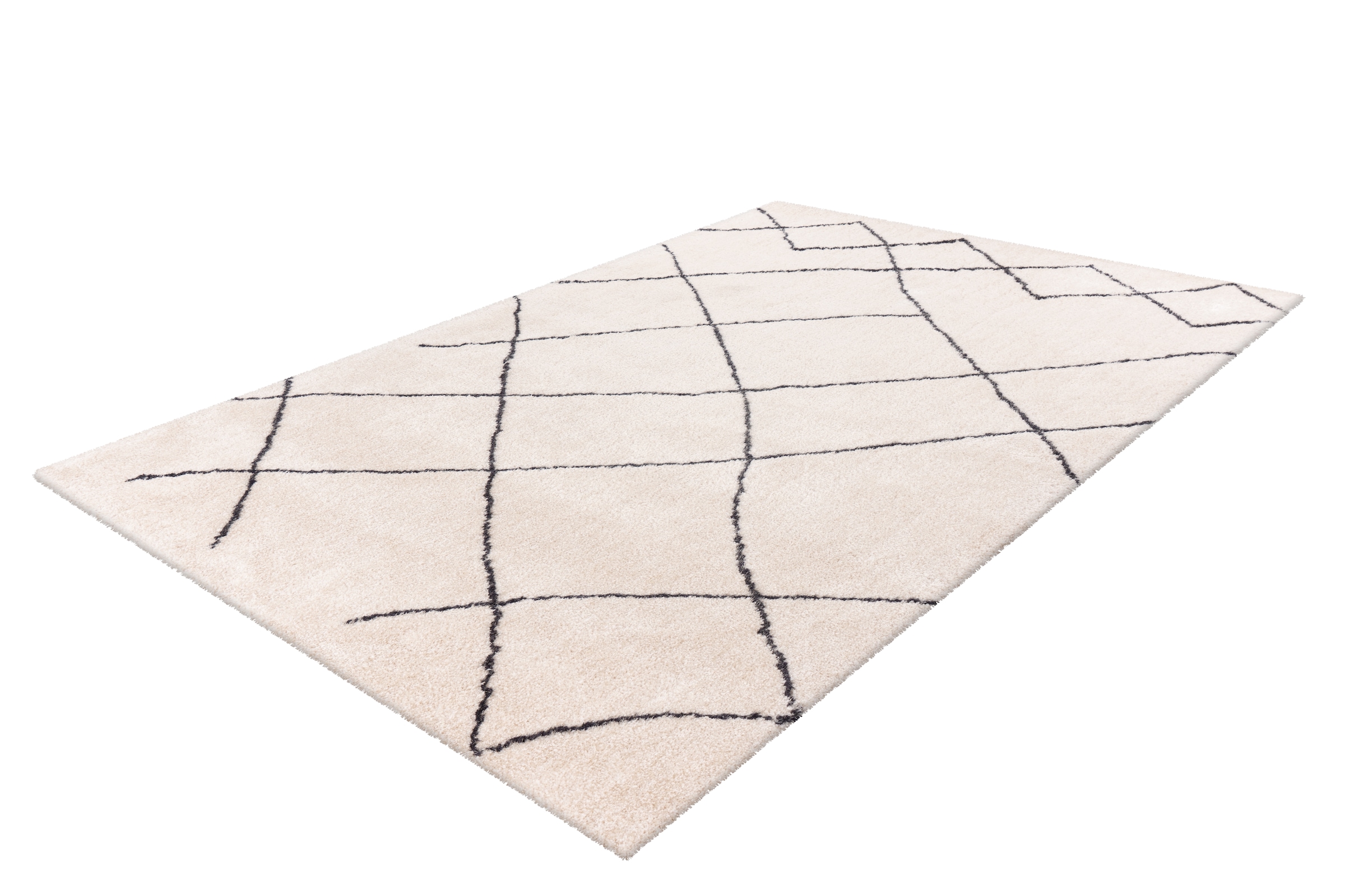 me gusta Teppich »Orlando 525« rechteckig 27 mm Höhe Attraktives Muster, Retrolook,Baumwollrücken, Fußbodenheizung geeignet