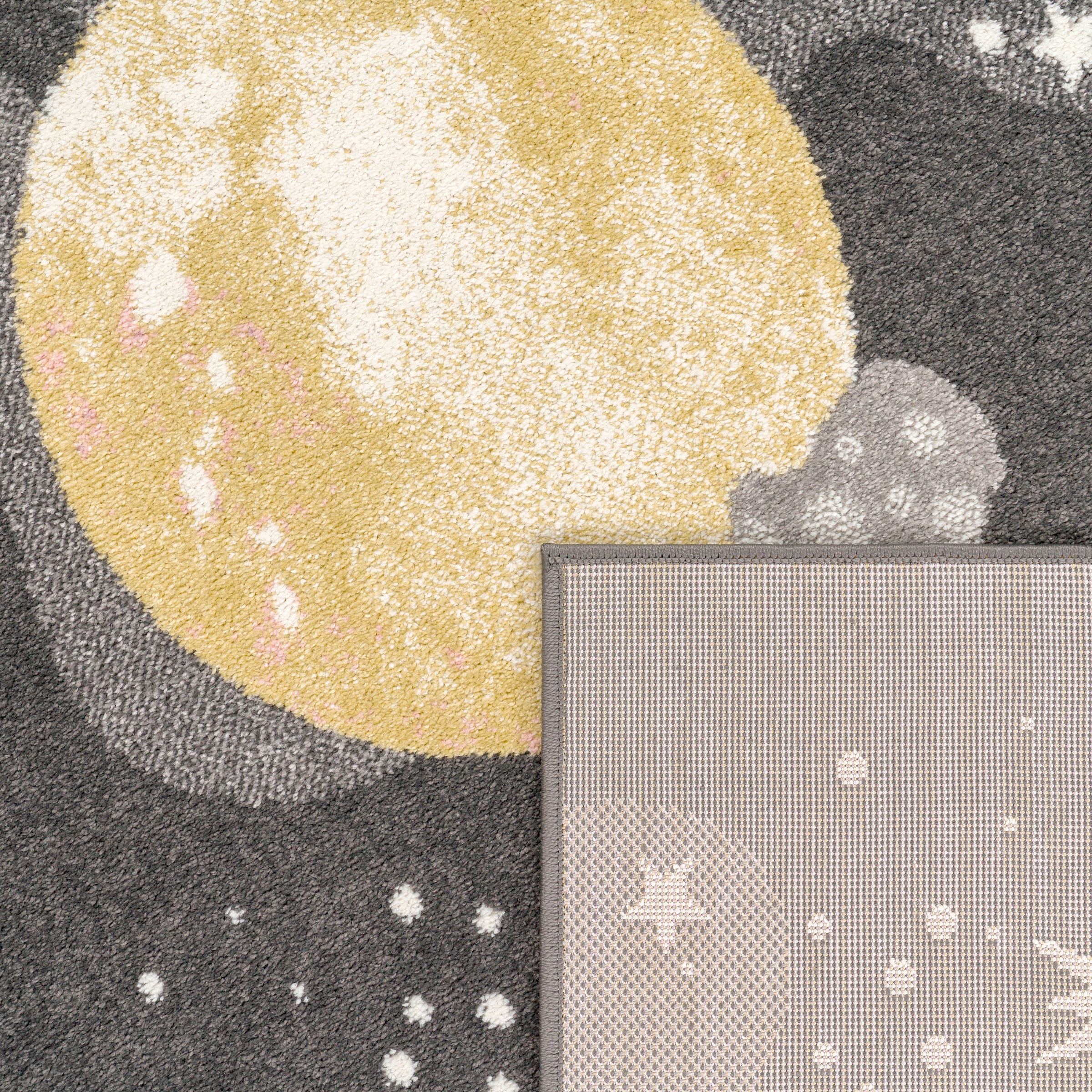 Paco Home Kinderteppich »Nino 888« rechteckig 13 mm Höhe Spielteppich, Kurzflor, Motiv Weltraum, pflegeleicht, Kinderzimmer