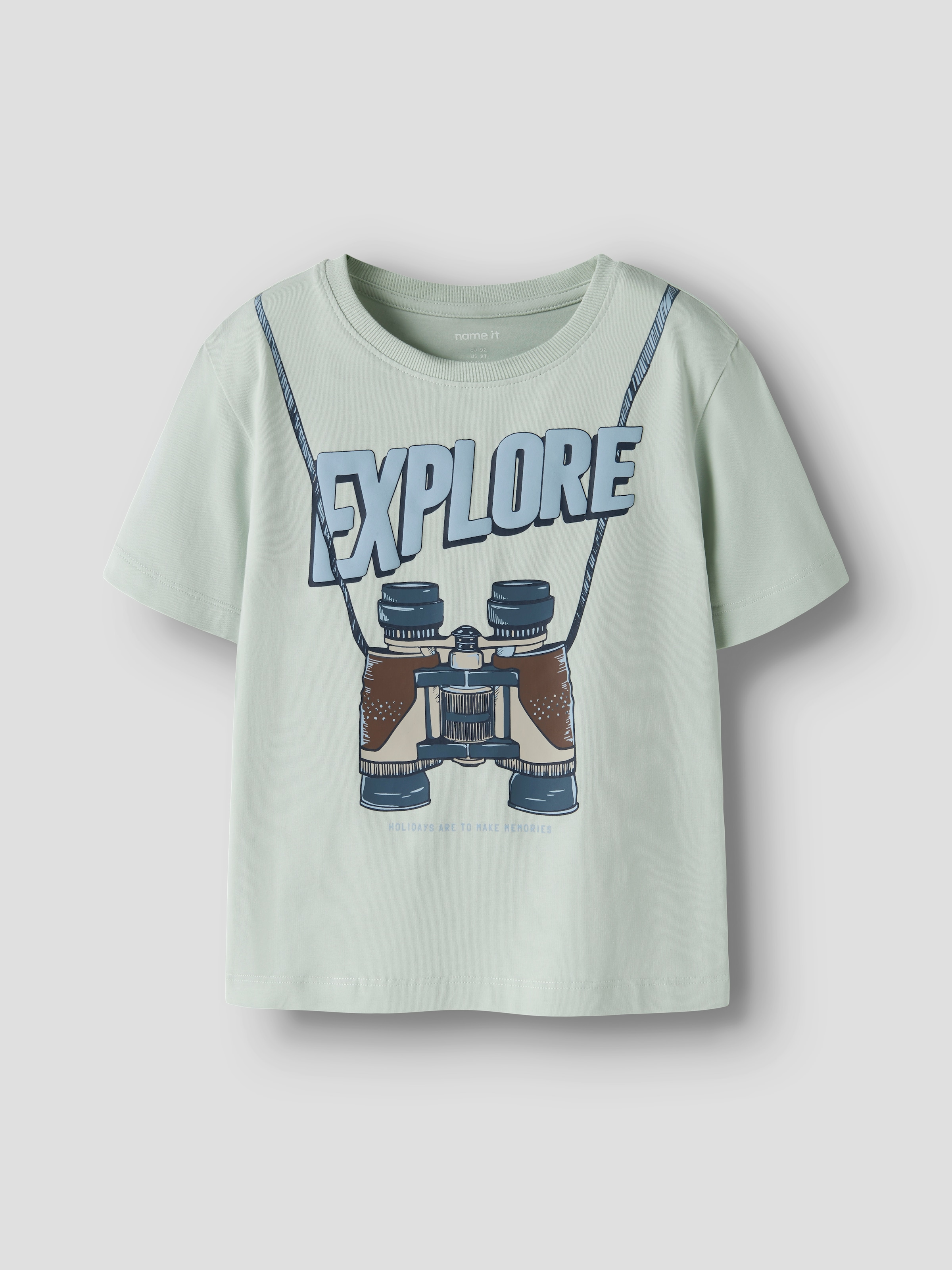 Name It T-Shirt »NMMHOLLI SS NREG TOP BOX« Baumwollmischung, regular fit