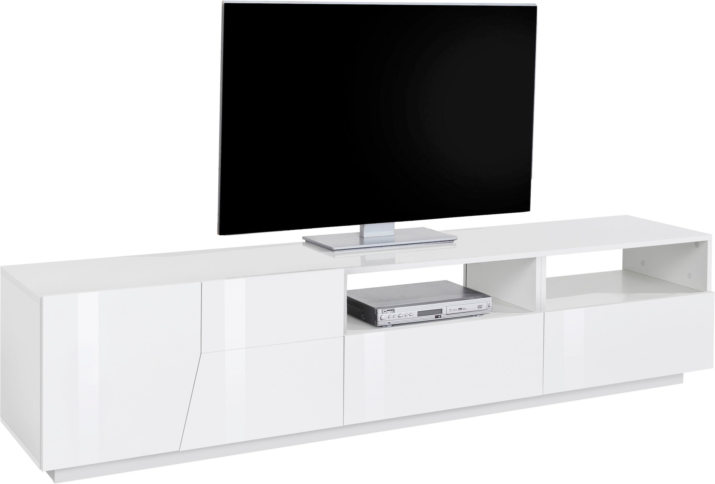 INOSIGN Lowboard »ALIEN- TV-Board, mit 2 Türen, 2 Schubladen und 2 offenen Fächern«, TV-Kommode Breite ca. 200 cm "Made in Italy"