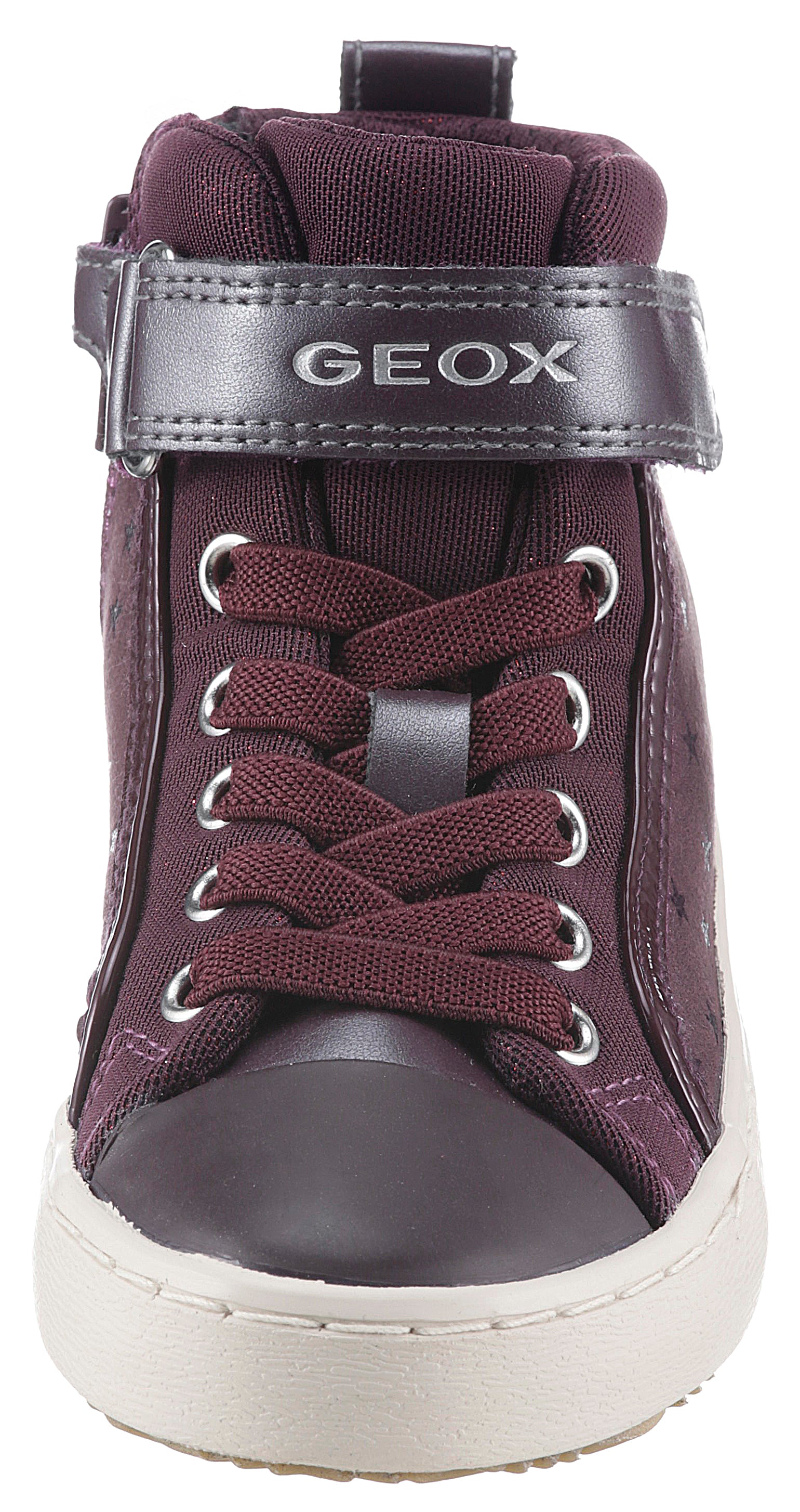 Geox Sneaker »J KALISPERA GIRL I«, High Top Sneaker, Schnürboots, Freizeitschuh mit Gummizug