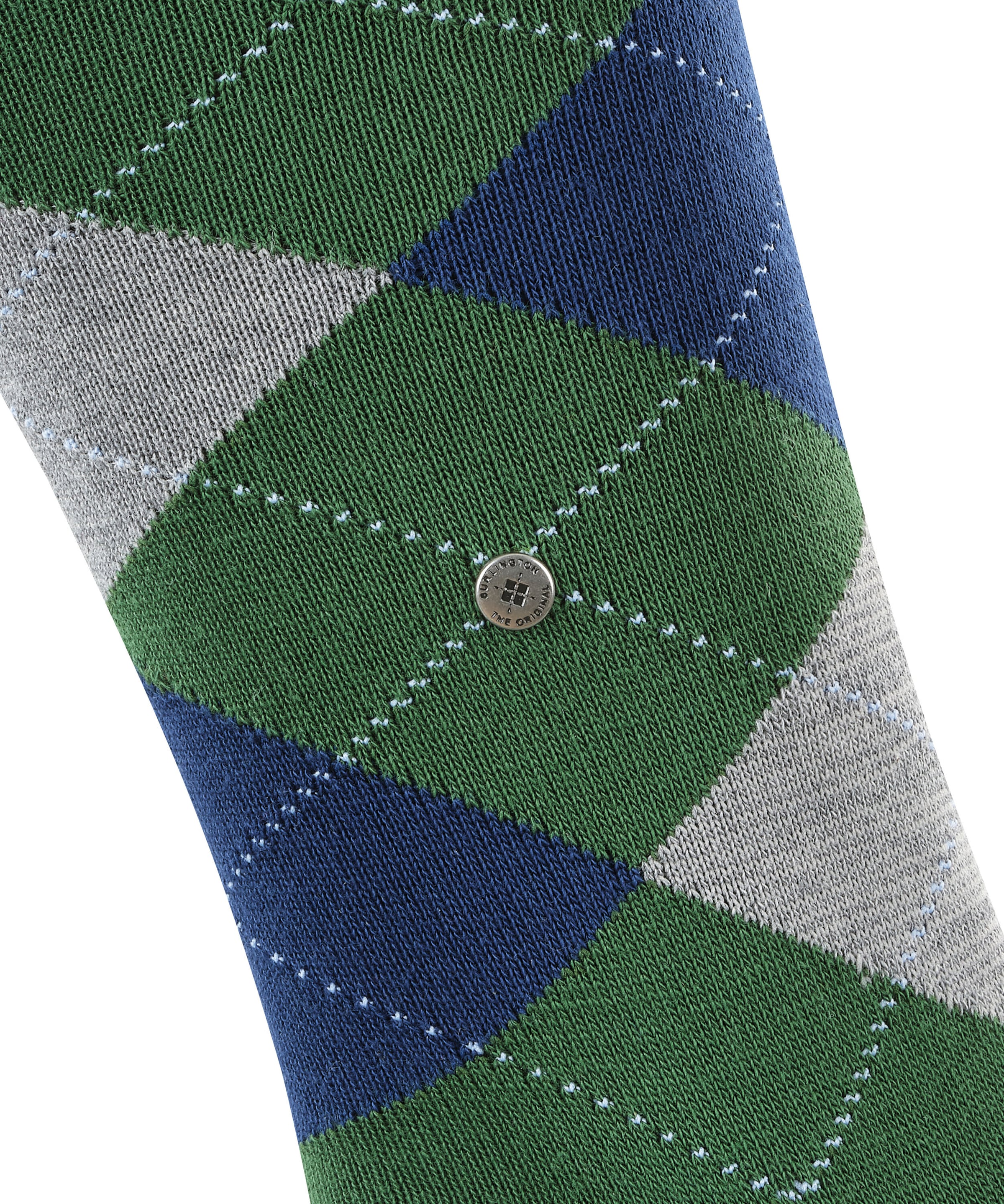 Burlington Kniestrümpfe »King« Einheitsgröße 40-46, Argyle-Muster, gekämmte Baumwolle