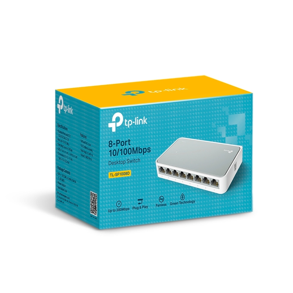 TP-Link Netzwerk-Switch »TL-SF1008D 8-Port 10/100MBit Desktop Switch«