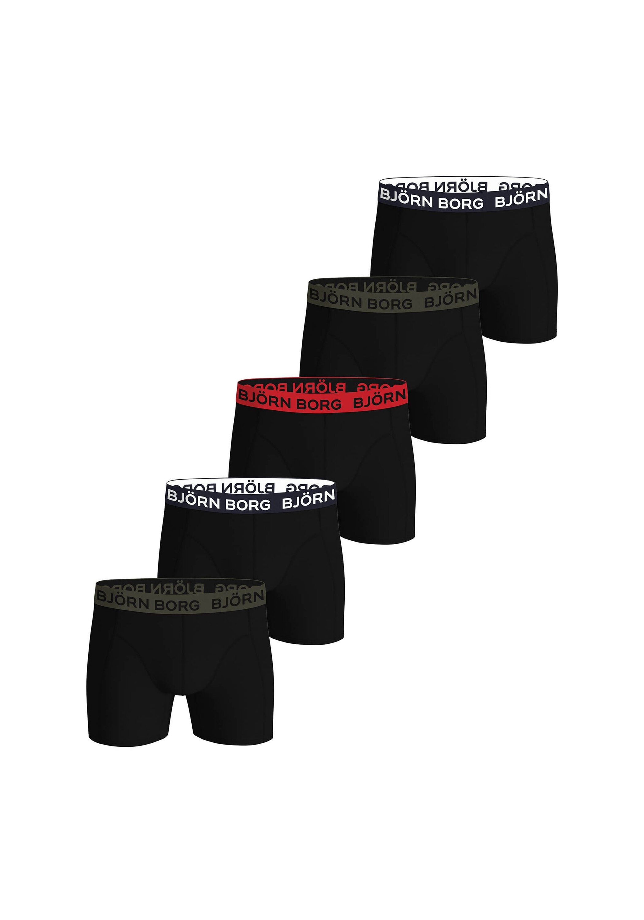 Björn Borg Boxershorts »Boxershort Cotton Stretch Trunks Big Logo 5P 5er Pack«