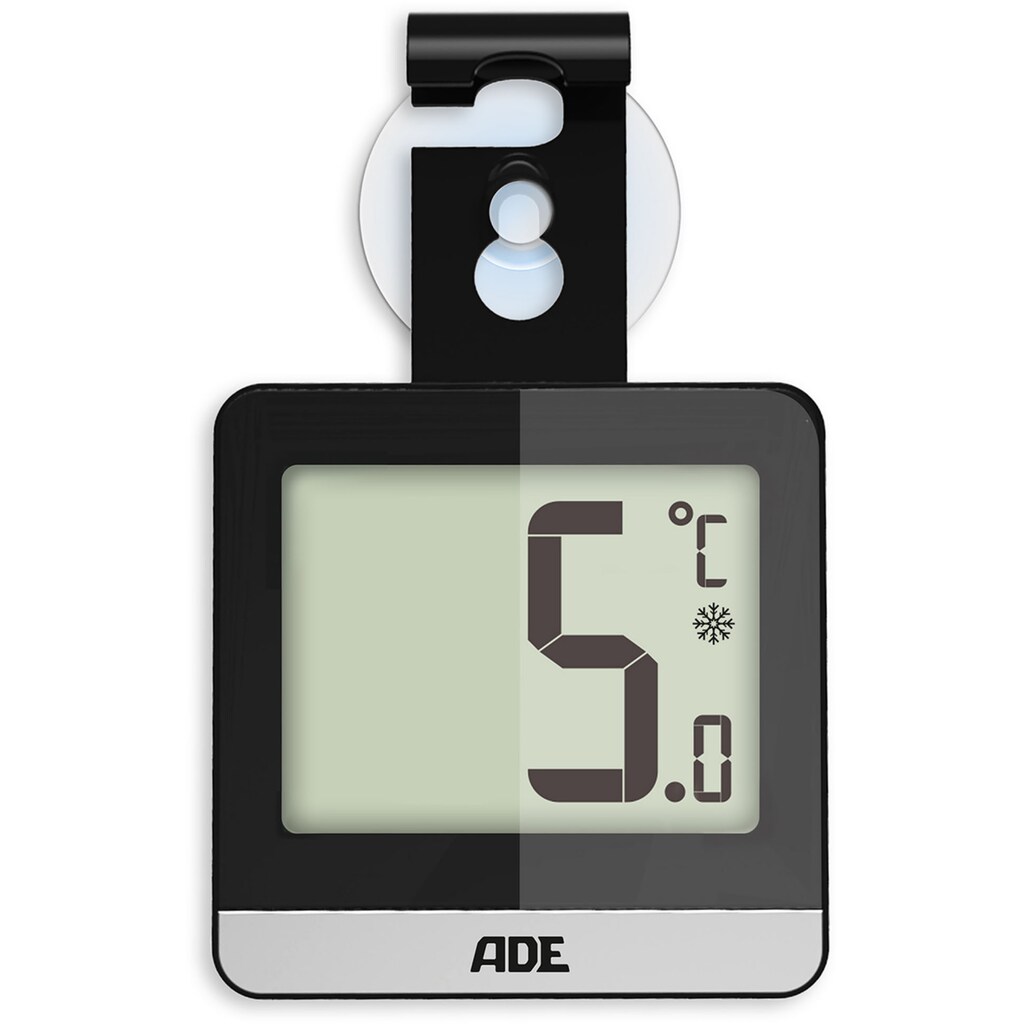 ADE Kühlschrankthermometer »WS1832«, mit Saugnapf, Magnet, Haken