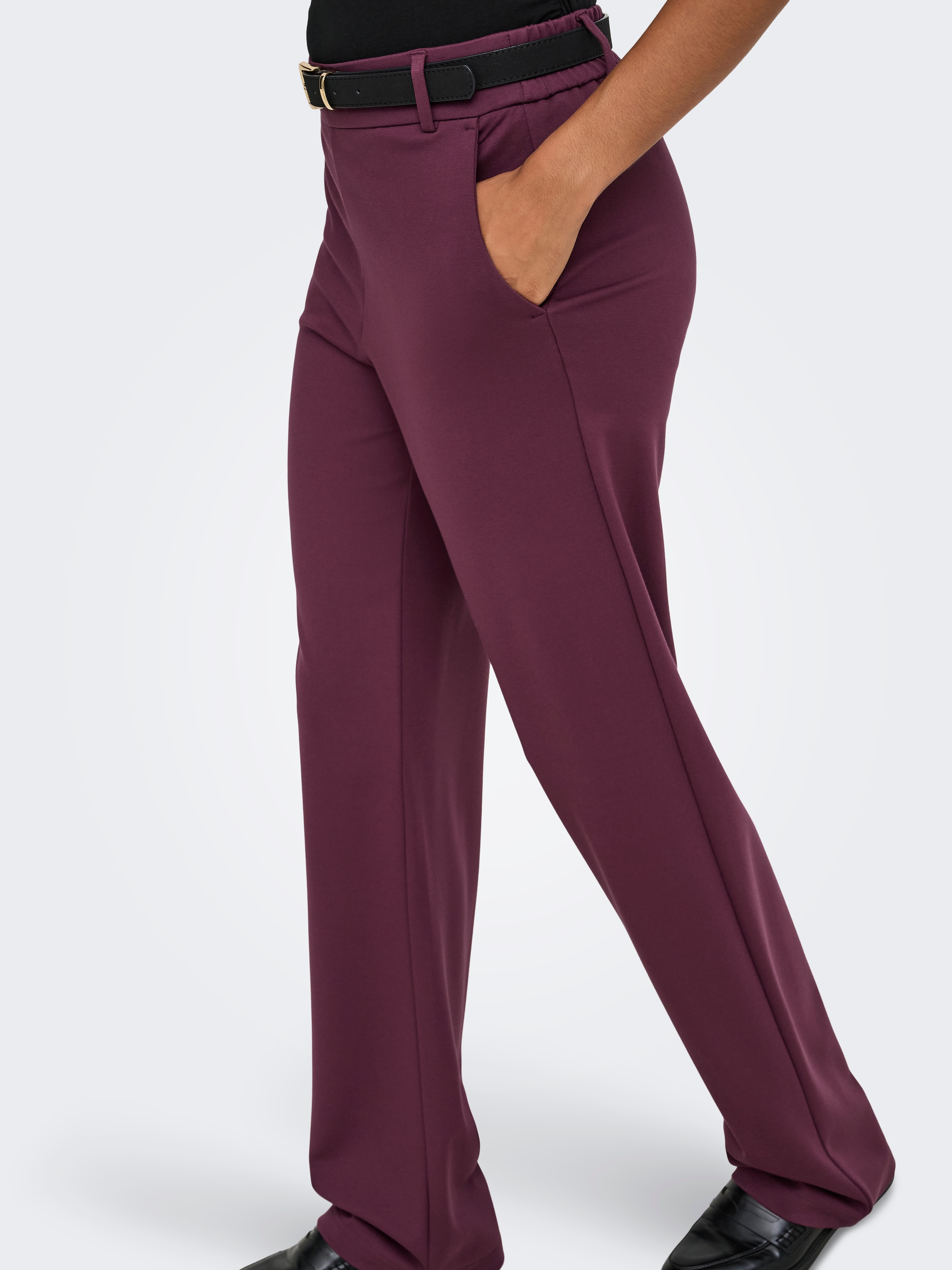 ONLY Anzughose »ONLPOPTRASH LIFE MW STRAIGHT PANT PNT«  Viskosemischung