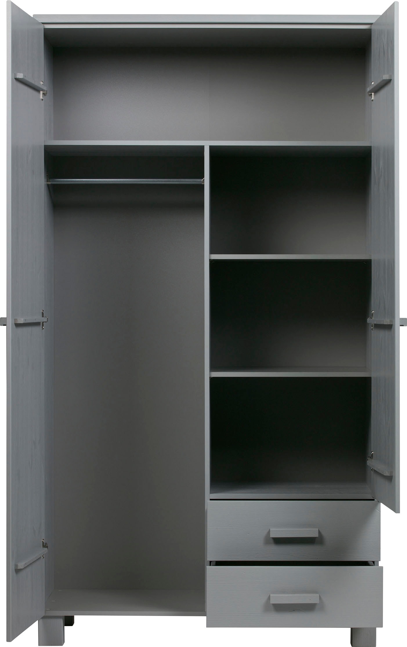 WOOOD Garderobenschrank »Dennis«, mit Kleiderstange, viel Stauraum, B 111 cm x H 202 cm