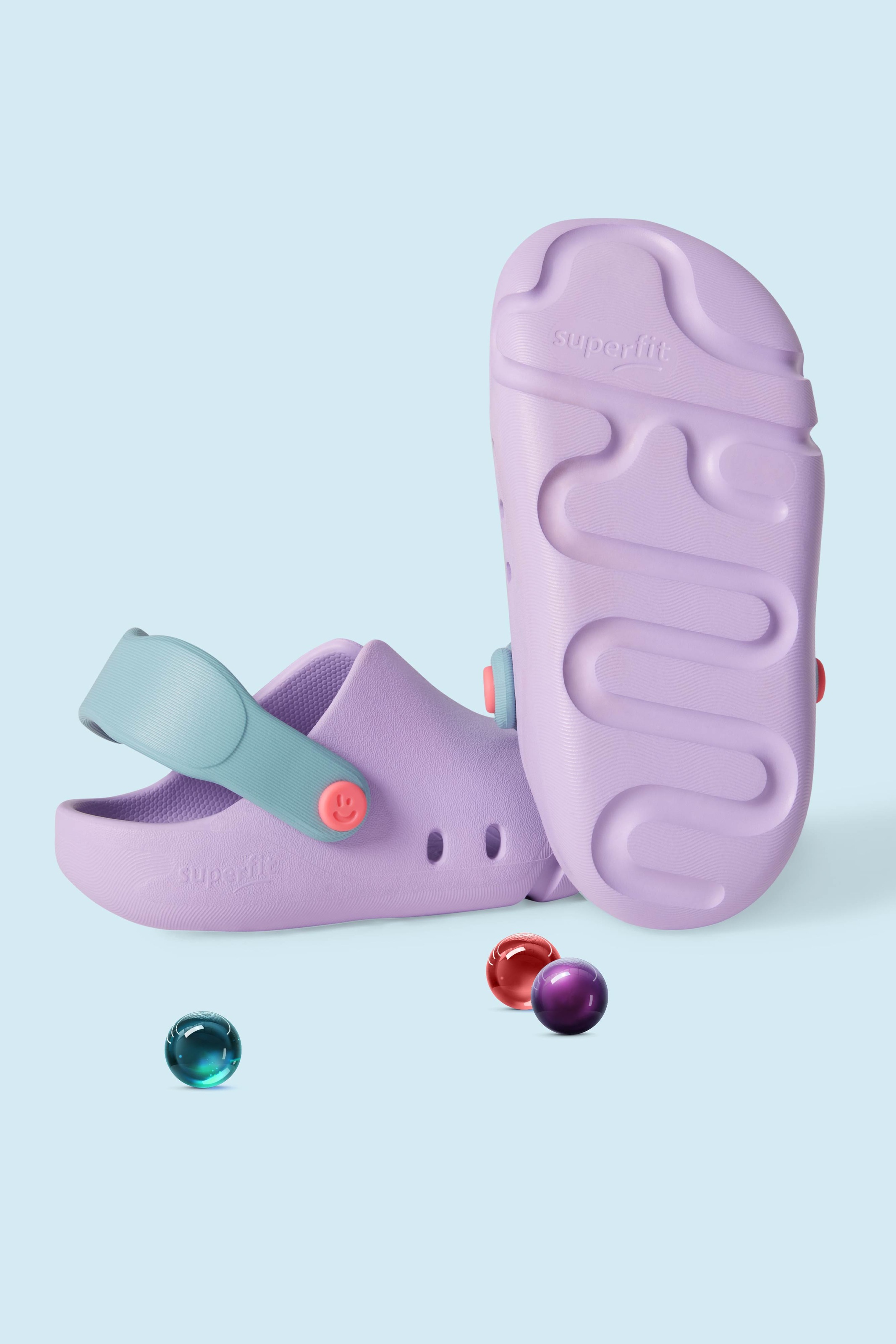 Superfit Badeschuh »SPLASH C WMS: W«, Clog, Wassersandale mit Fersenriemchen, Größenschablone zum Download