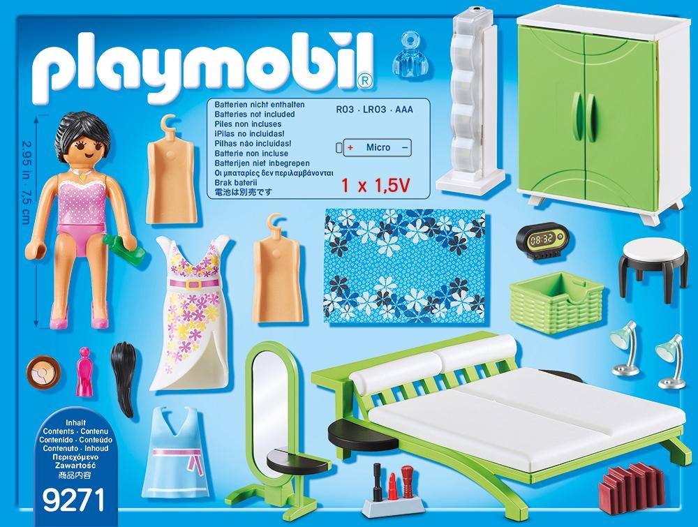 Playmobil® Konstruktions-Spielset »Schlafzimmer (9271), City Life«, Made in Germany