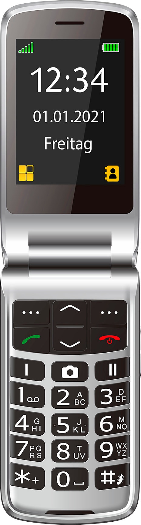 Beafon Smartphone »SL645plus«, Schwarz-Silber