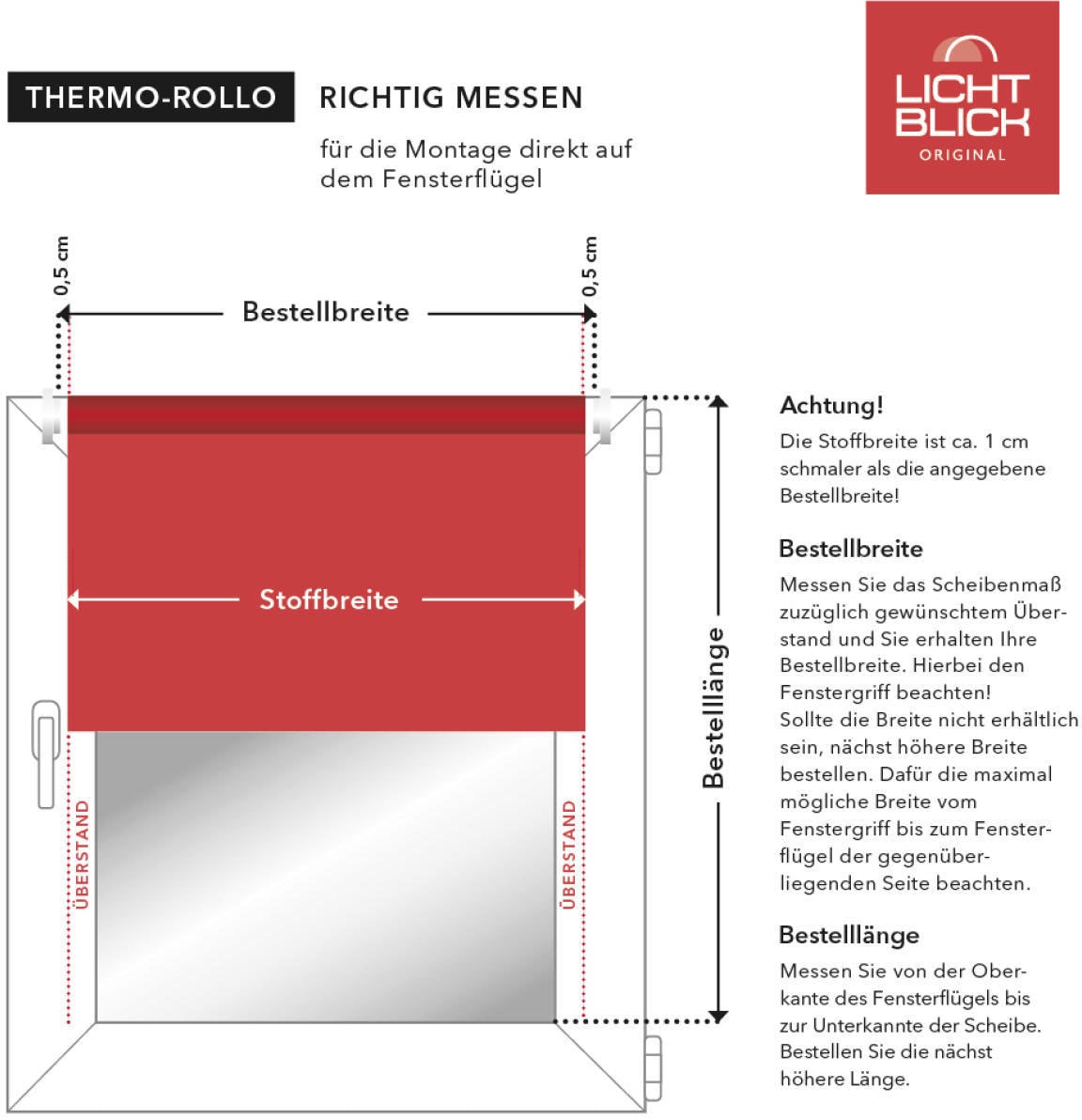 LICHTBLICK ORIGINAL Seitenzugrollo »Klemmfix Hitzeschutz«, verdunkelnd, energiesparend-Perlreflex-beschichtet, ohne Bohren, freihängend, mit Thermobeschichtung