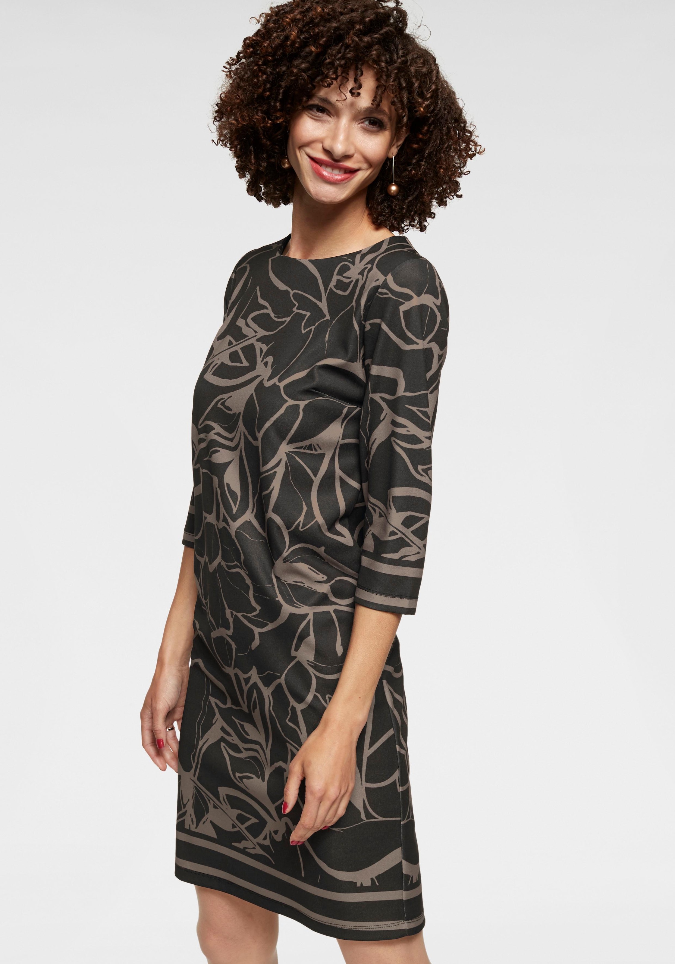 interessantem bei SELECTED Aniston Jerseykleid, ♕ mit Allover-Print