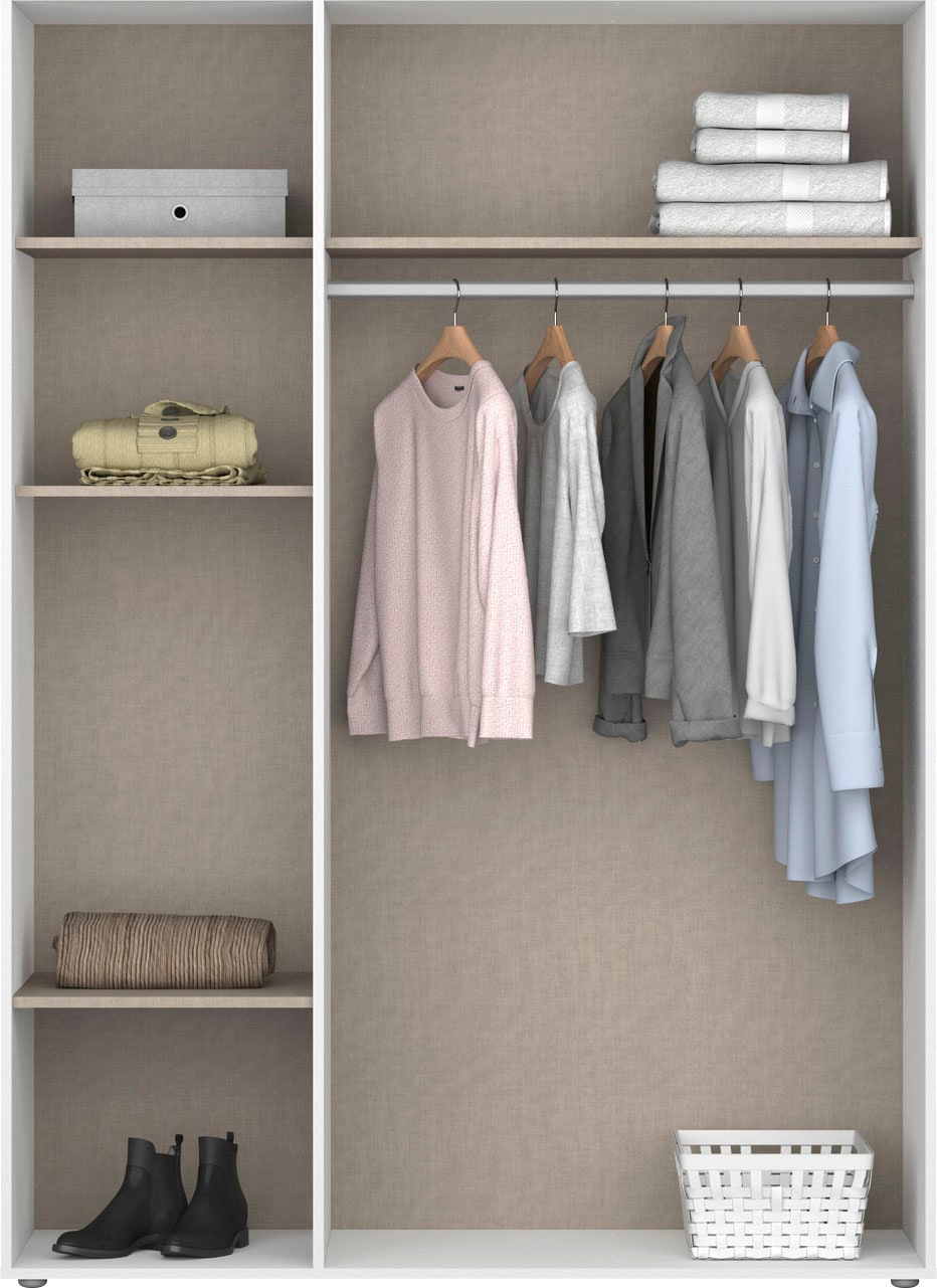 rauch Kleiderschrank »VOYAGER Garderobe Wäscheschrank TOPSELLER Schlafzimmer«, (in 3 verschiedenen Ausstattungen BASIC/CLASSIC/PREMIUM), Schrank mit modernen Griffen in viel Stauraum MADE IN GERMANY