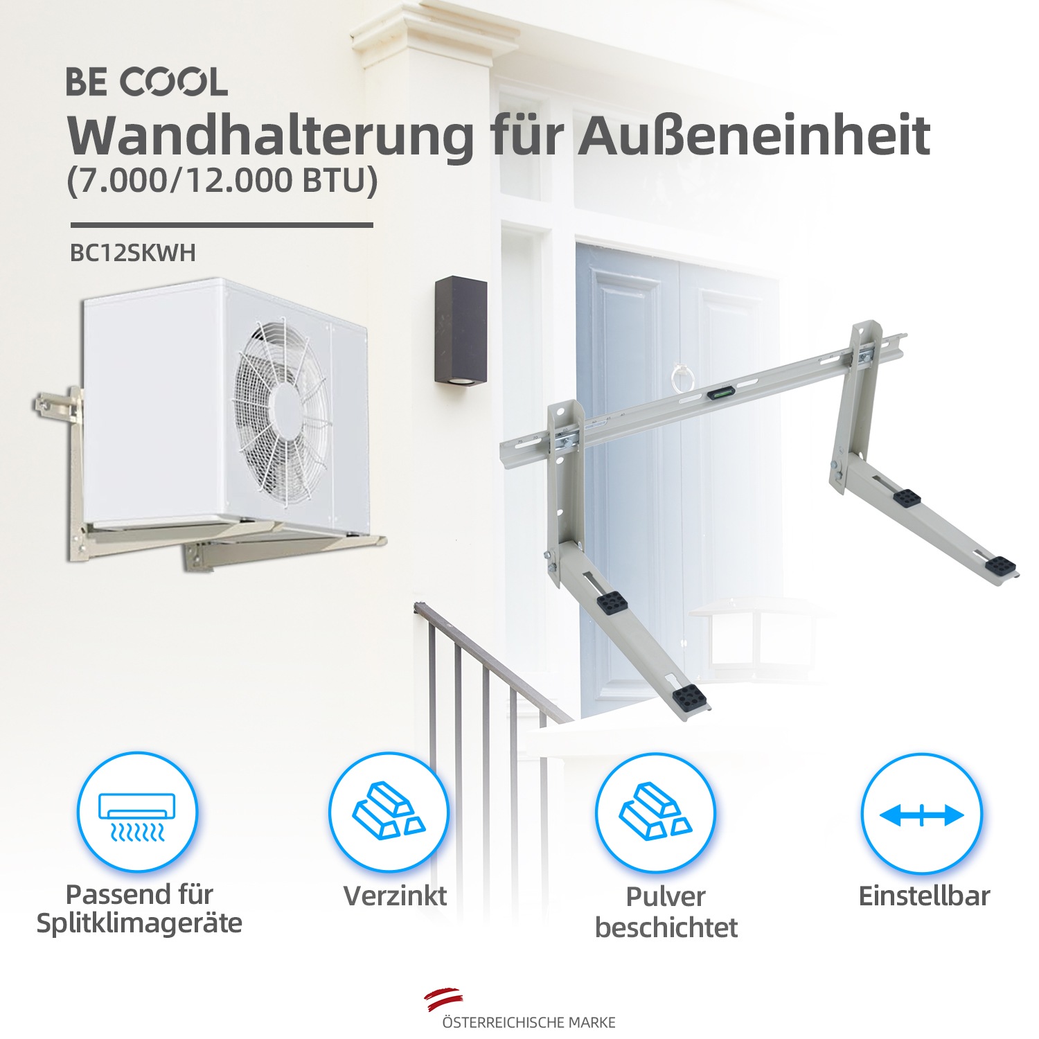 be cool Wandhalterung »SPLIT-KLIMAGERÄTE WANDHALTERUNGEN«