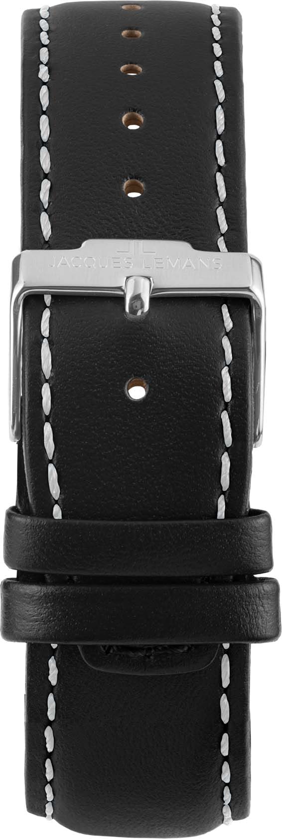 Jacques Lemans Multifunktionsuhr »42-11A«, Quarzuhr, Armbanduhr, Herrenuhr, Datum, Lederarmband