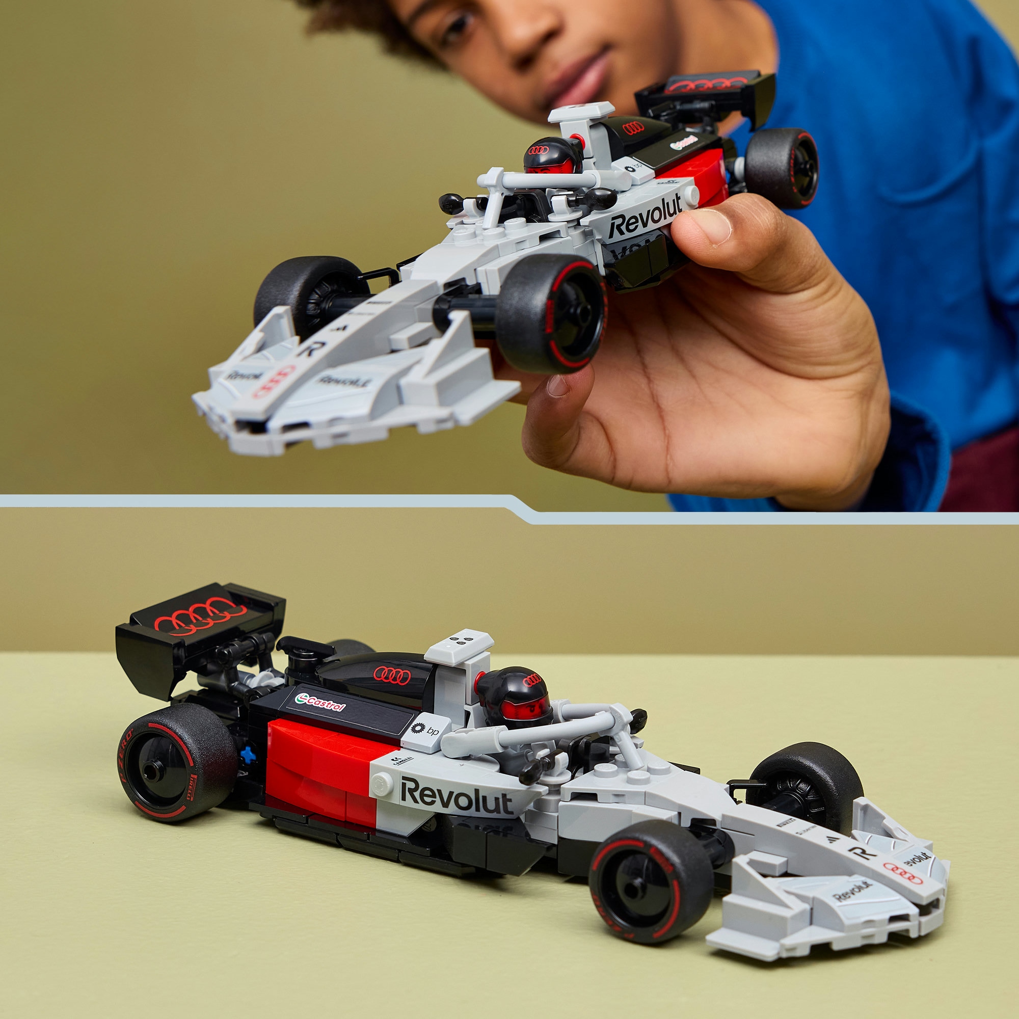 LEGO® Konstruktionsspielsteine »Audi Revolut F1 Team R26 Rennwagen (77259), LEGO Speed Champions«