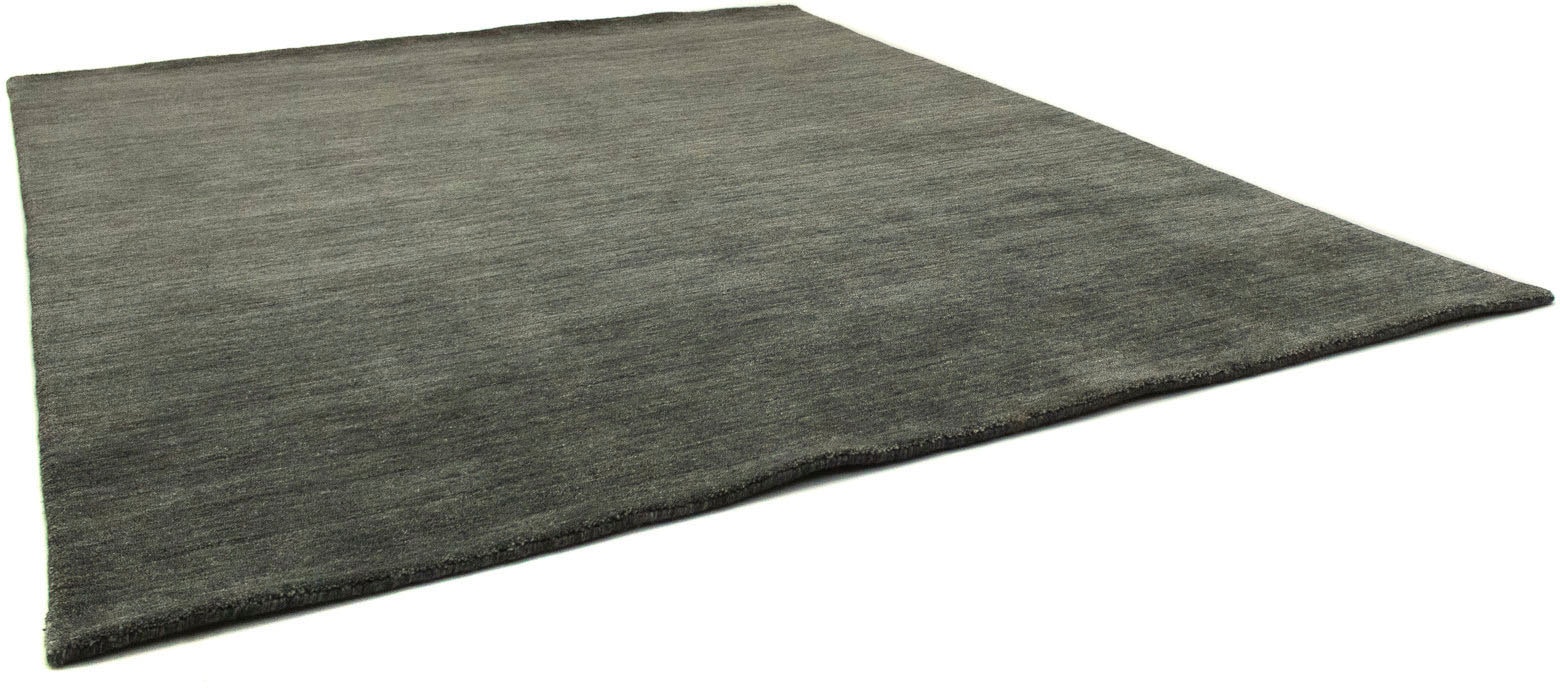morgenland Wollteppich »Uni - Gabbeh Teppich - Softy«, rechteckig, 1,6 mm Höhe, Gabbeh Optik, Uni Farben, reine Wolle, sehr weicher Flor, Wohnzimmer