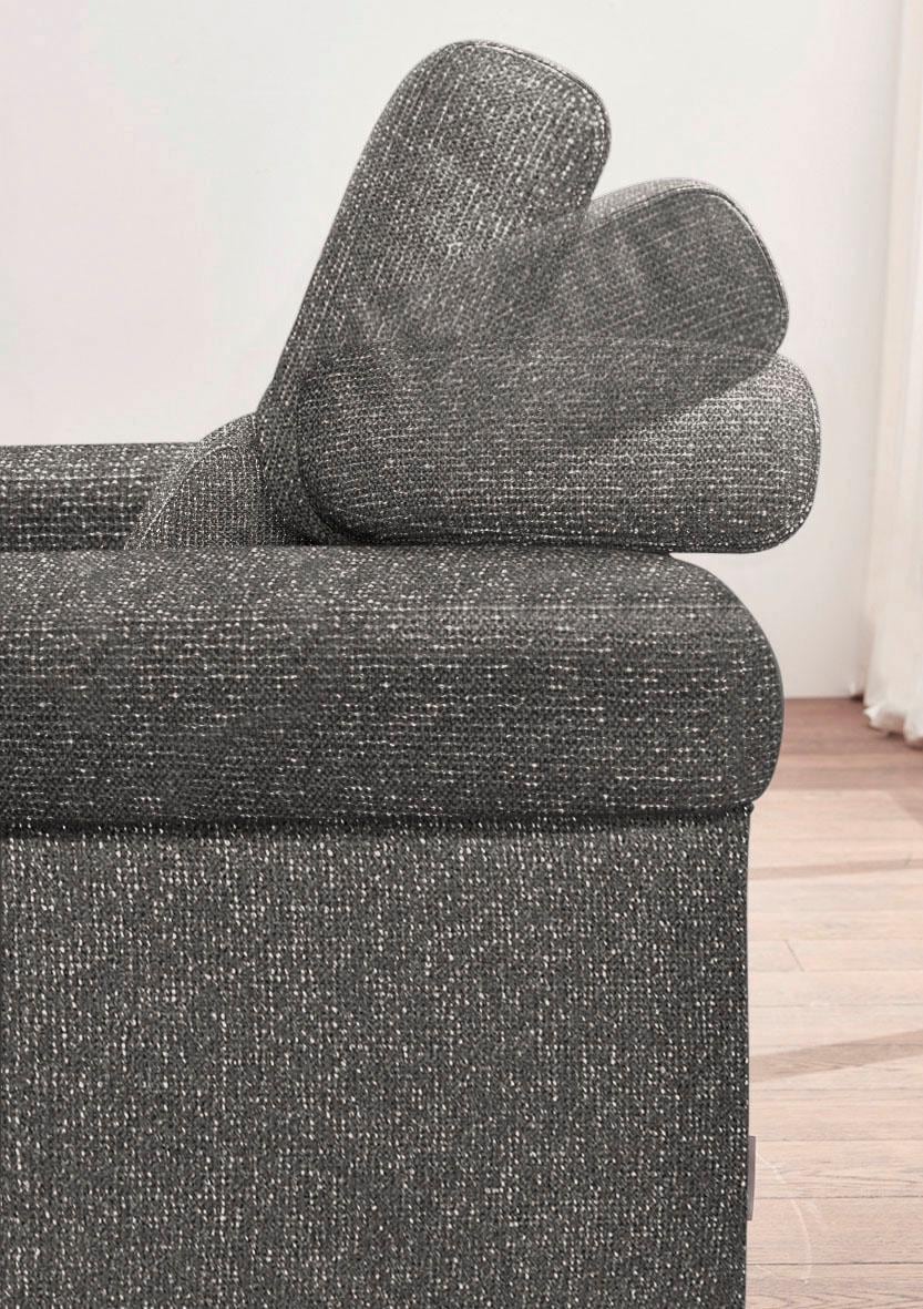 W.SCHILLIG 2,5-Sitzer »finn«, German Design Award 2016, Fußgestell Nussbaum natur, Breite 230 cm