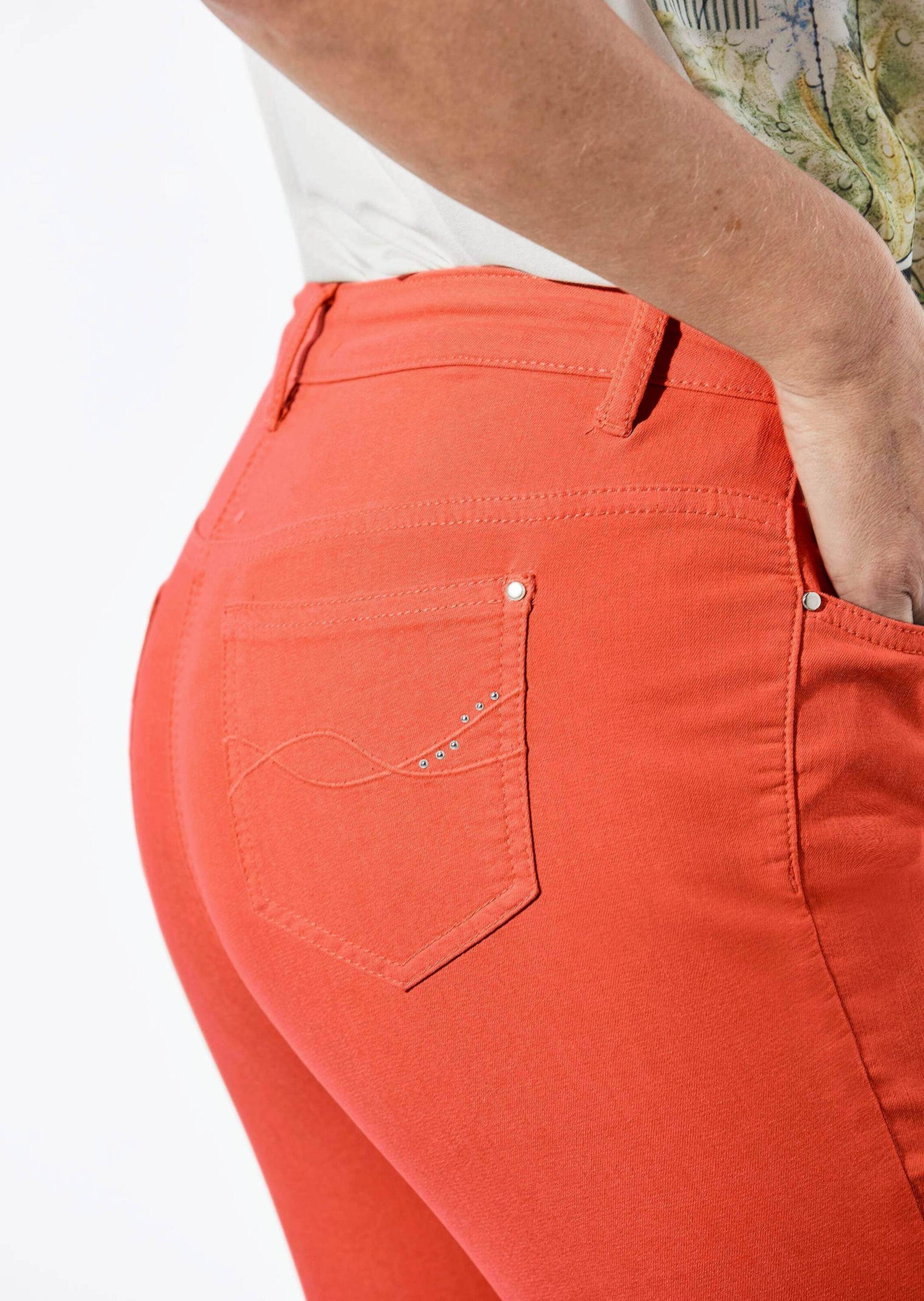 GOLDNER Regular-fit-Jeans »Lange Freizeithose BELLA mit Formbund«