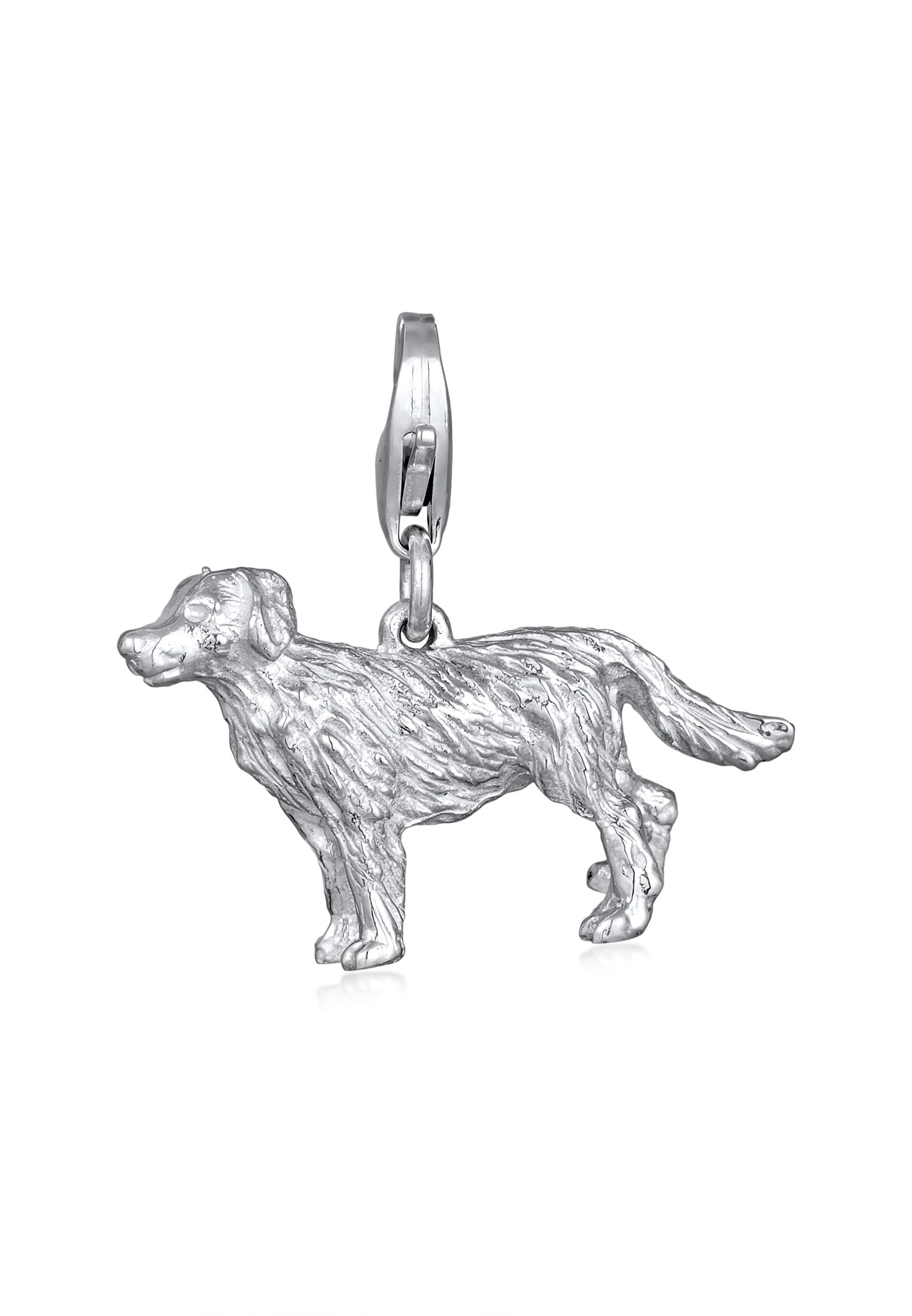 Charm Blume »Charm Hund Dog Anhänger Golden Retriever 925 Silber«