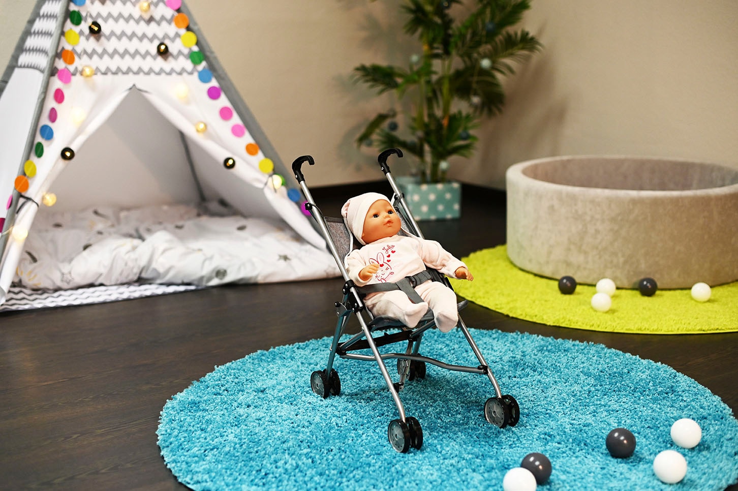 Knorrtoys® Puppenbuggy »Sim - grey«