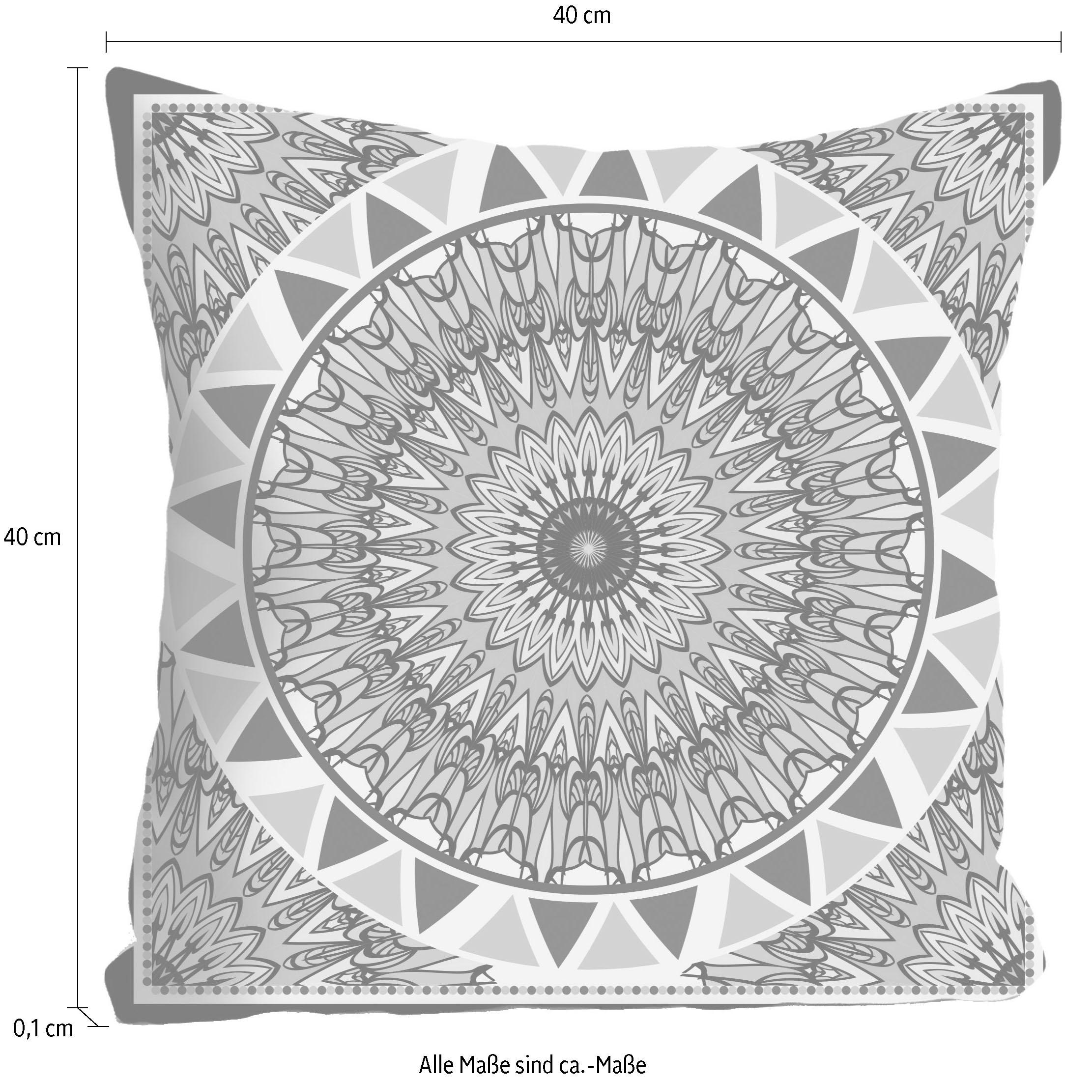 queence Dekokissen »»Mandala«,«, Kissenhülle ohne Füllung, 1 Stück