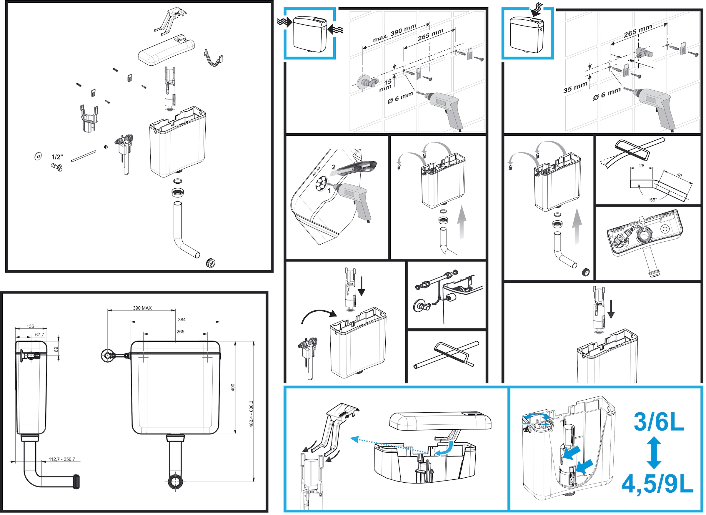 CORNAT Spülkasten »TRITON«