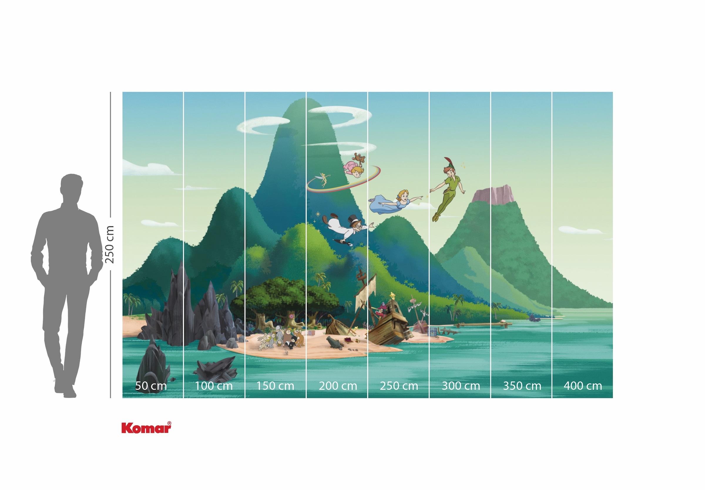 Komar Kindertapete »Disney Peter Pan And the Lost Boys«, bedruckt