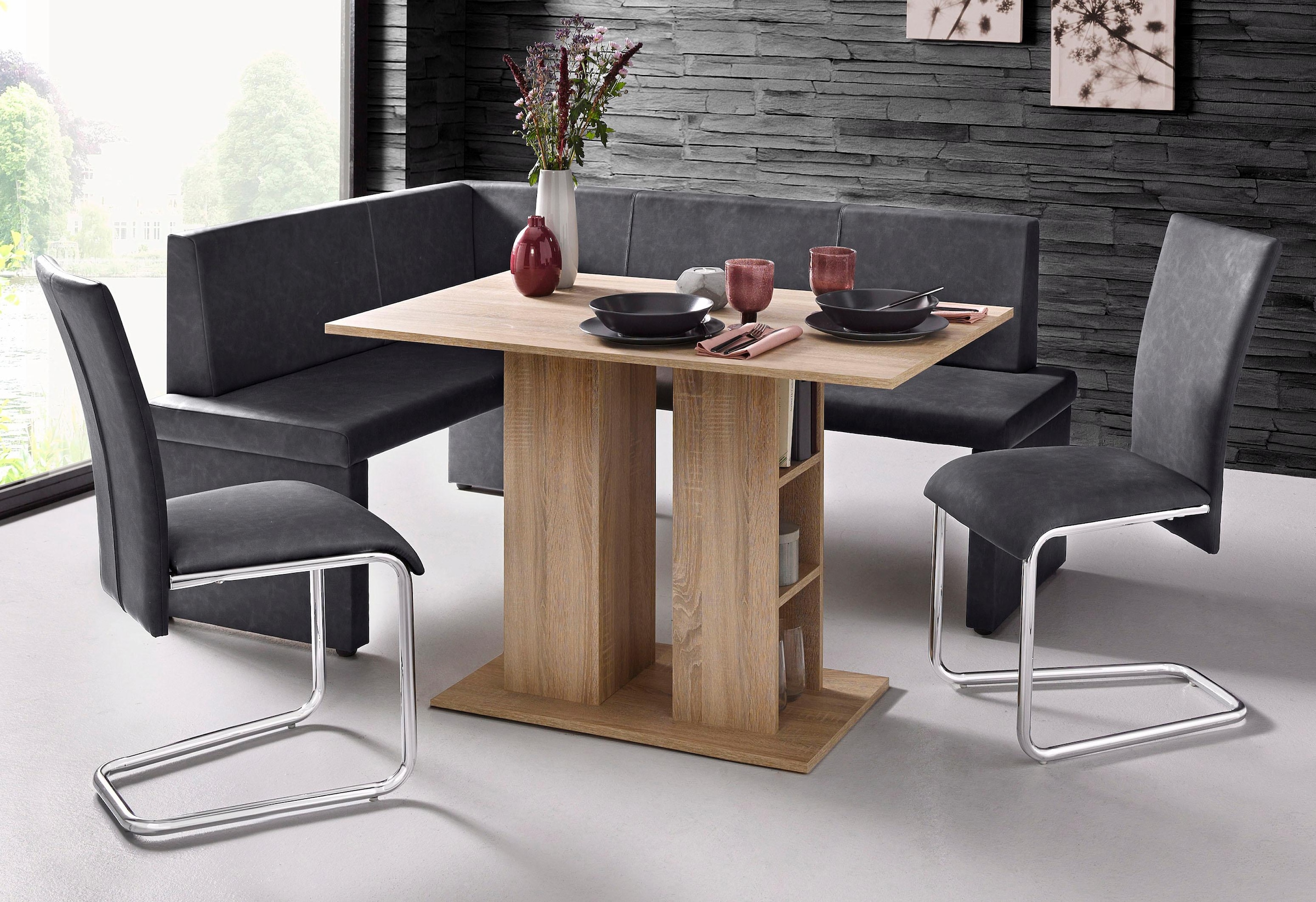 Homexperts Esszimmerstuhl »Mulan«, (Set), 2 St., Kunstleder, Bezug in Kunstleder