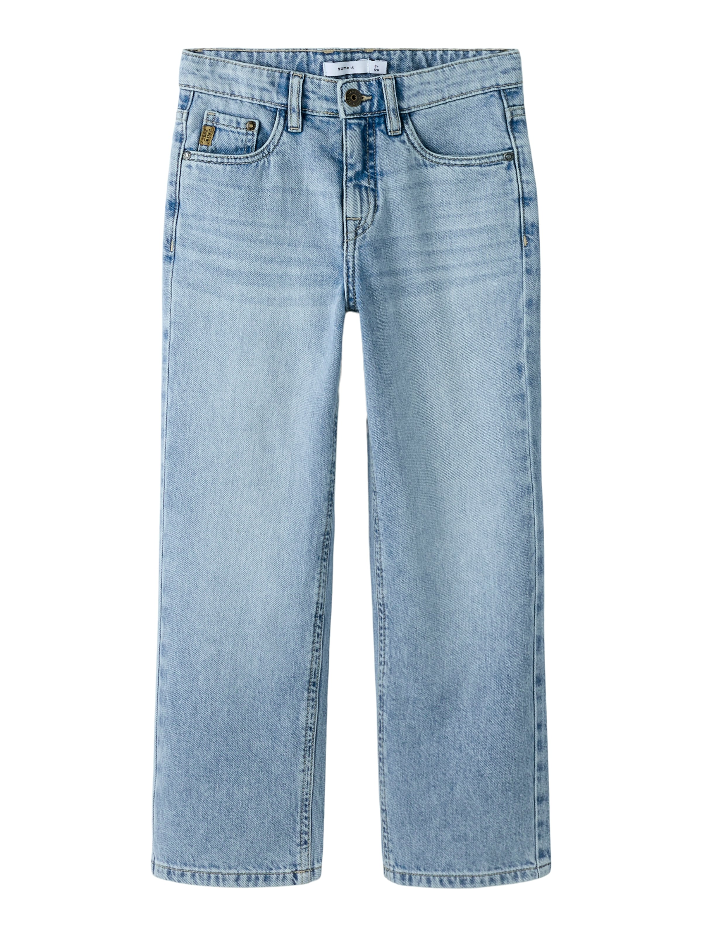 Name It Straight-Jeans »NKMRYAN – Jeans mit geradem Bein, strapazierfähig« unifarben, casual, straight fit, Denim/Jeans