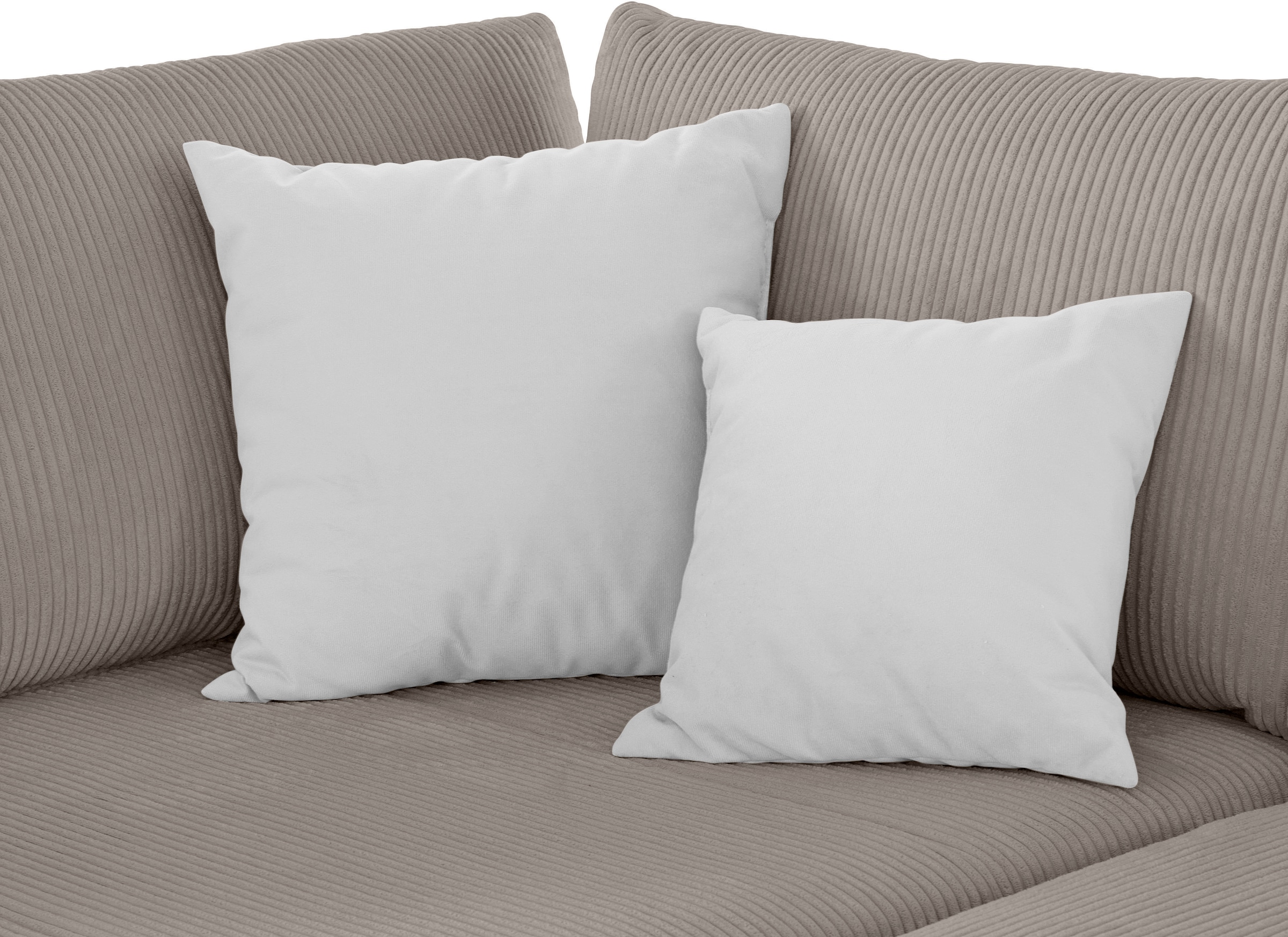 INOSIGN Ecksofa »Night & Day L-Form, B: 324 cm«, mit Bettfunktion, Bettkasten & 3 Zierkissen, Boxspringbett 180x200 cm